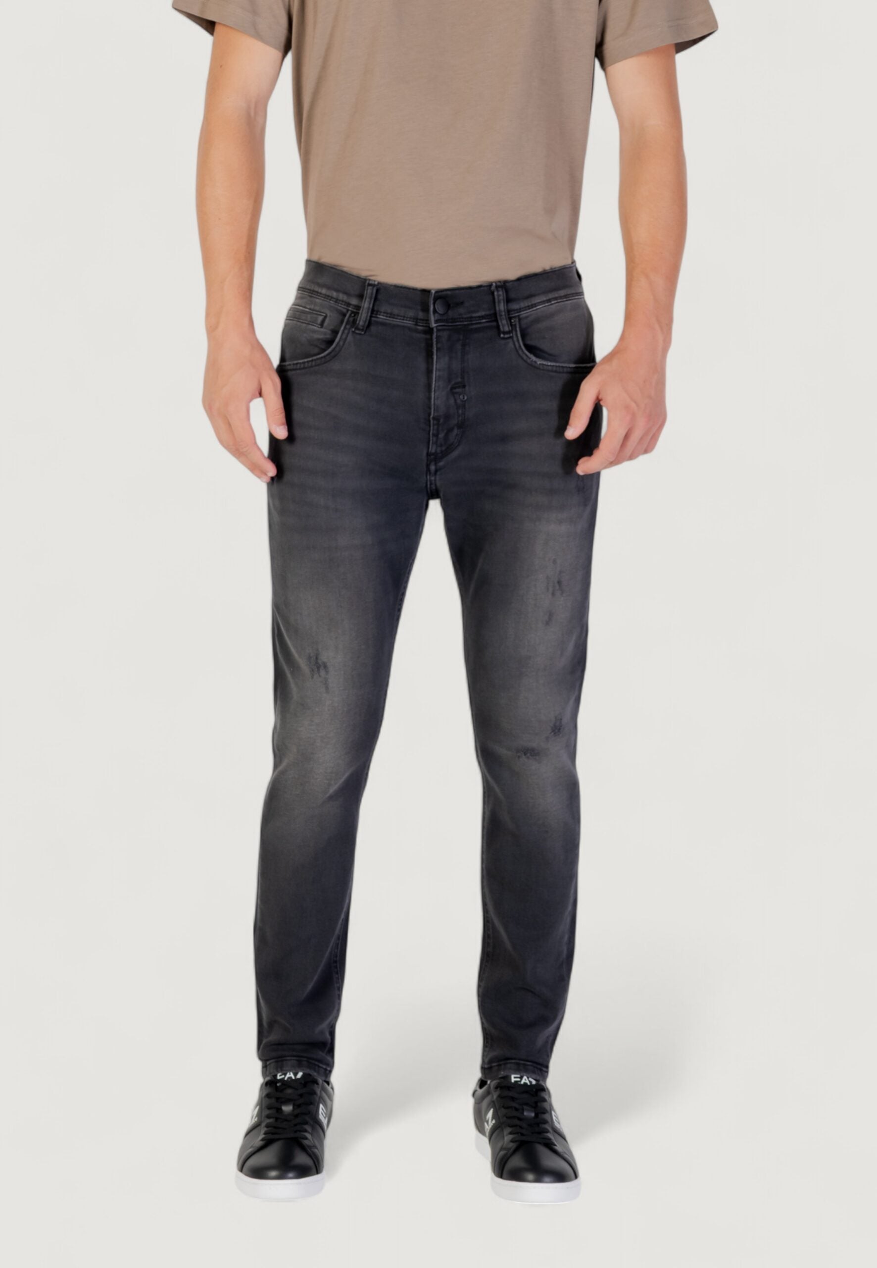 Antony Morato Men's KARL Skinny Cropped Fit Jeans - Black