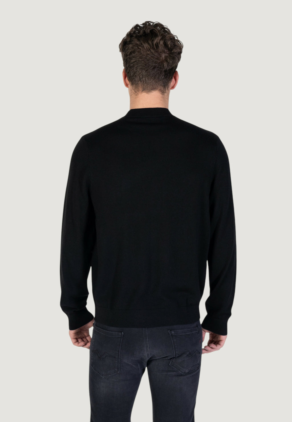 Armani Exchange Men's Black Pullover Sweater