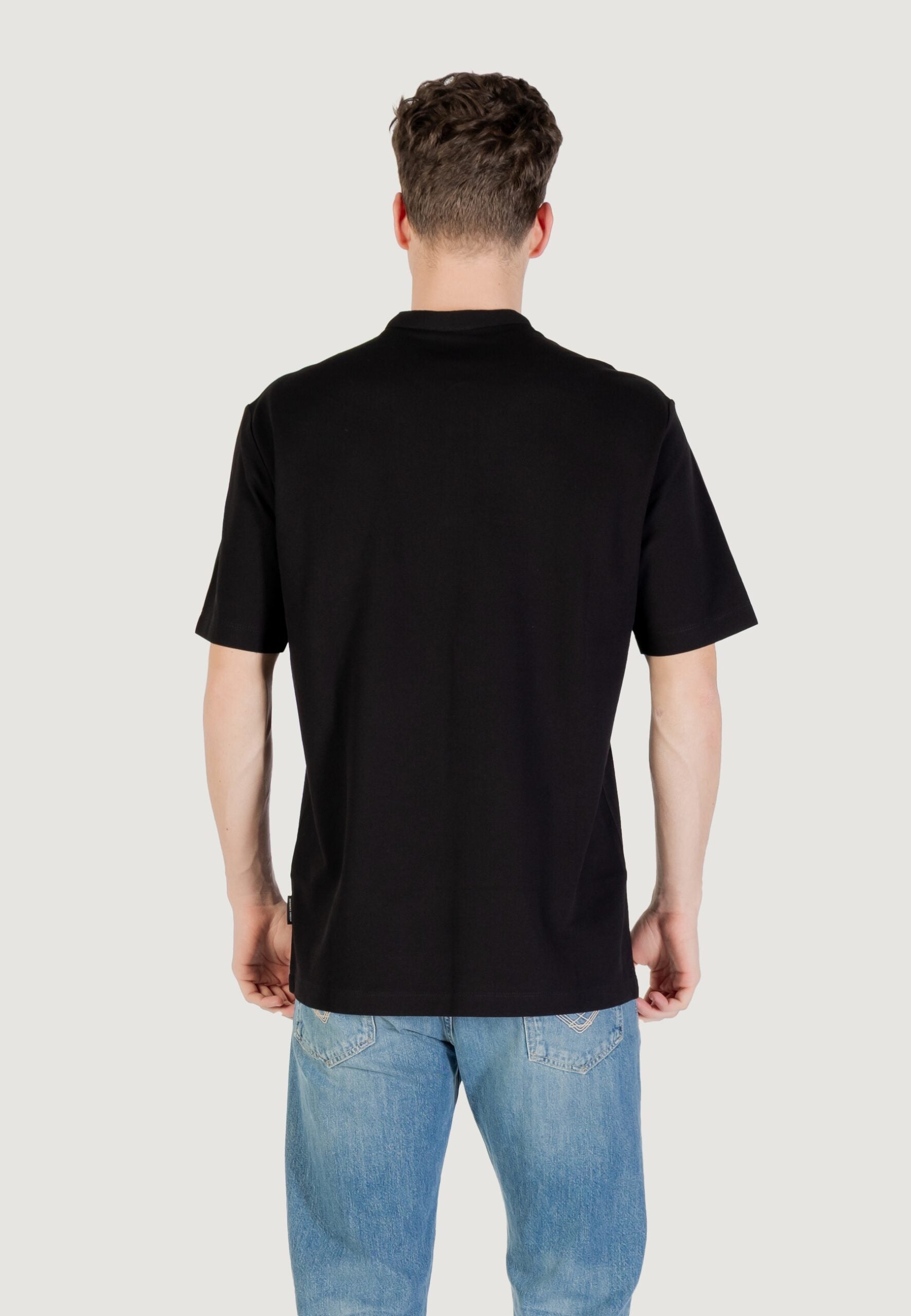 Armani Exchange Men's Black Short Sleeve Polo Shirt