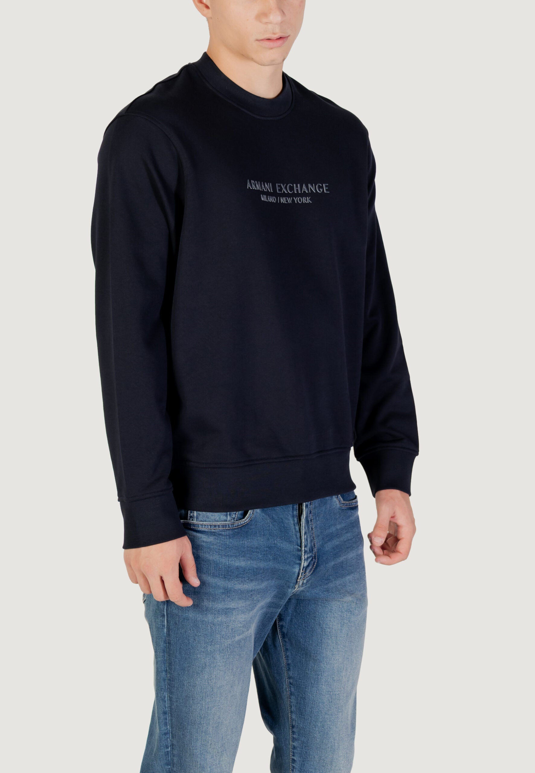 Armani Exchange Men's Dark Blue Hoodie