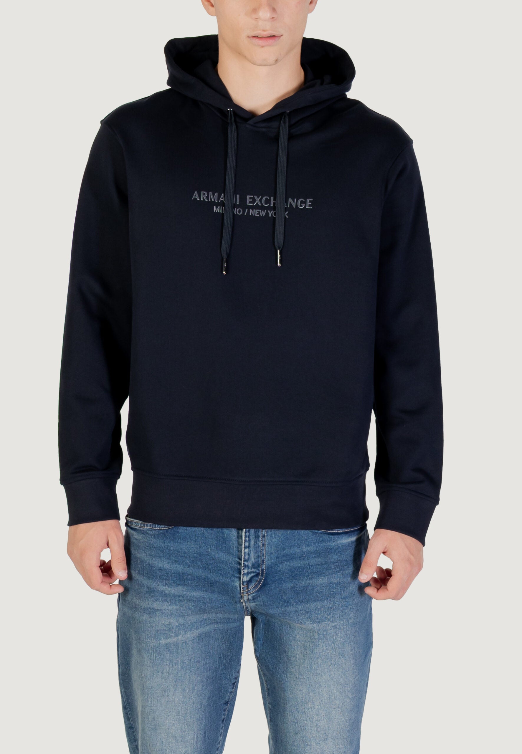 Armani Exchange Men's Dark Blue Hoodie