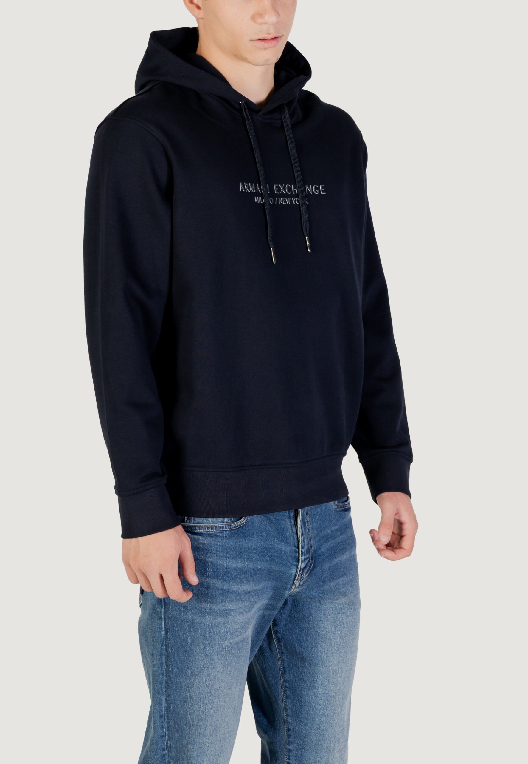 Armani Exchange Men's Dark Blue Hoodie