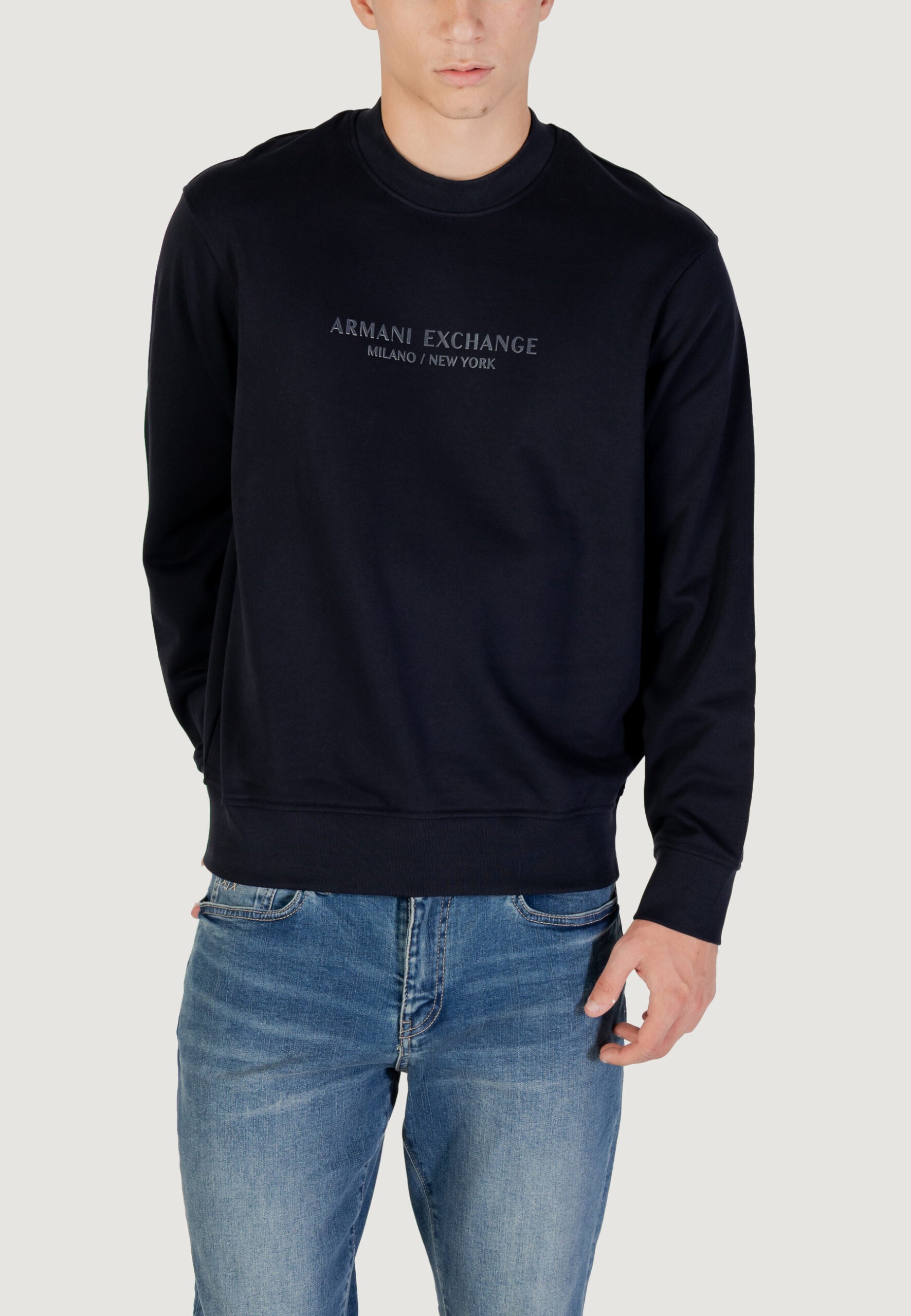 Armani Exchange Men's Dark Blue Hoodie