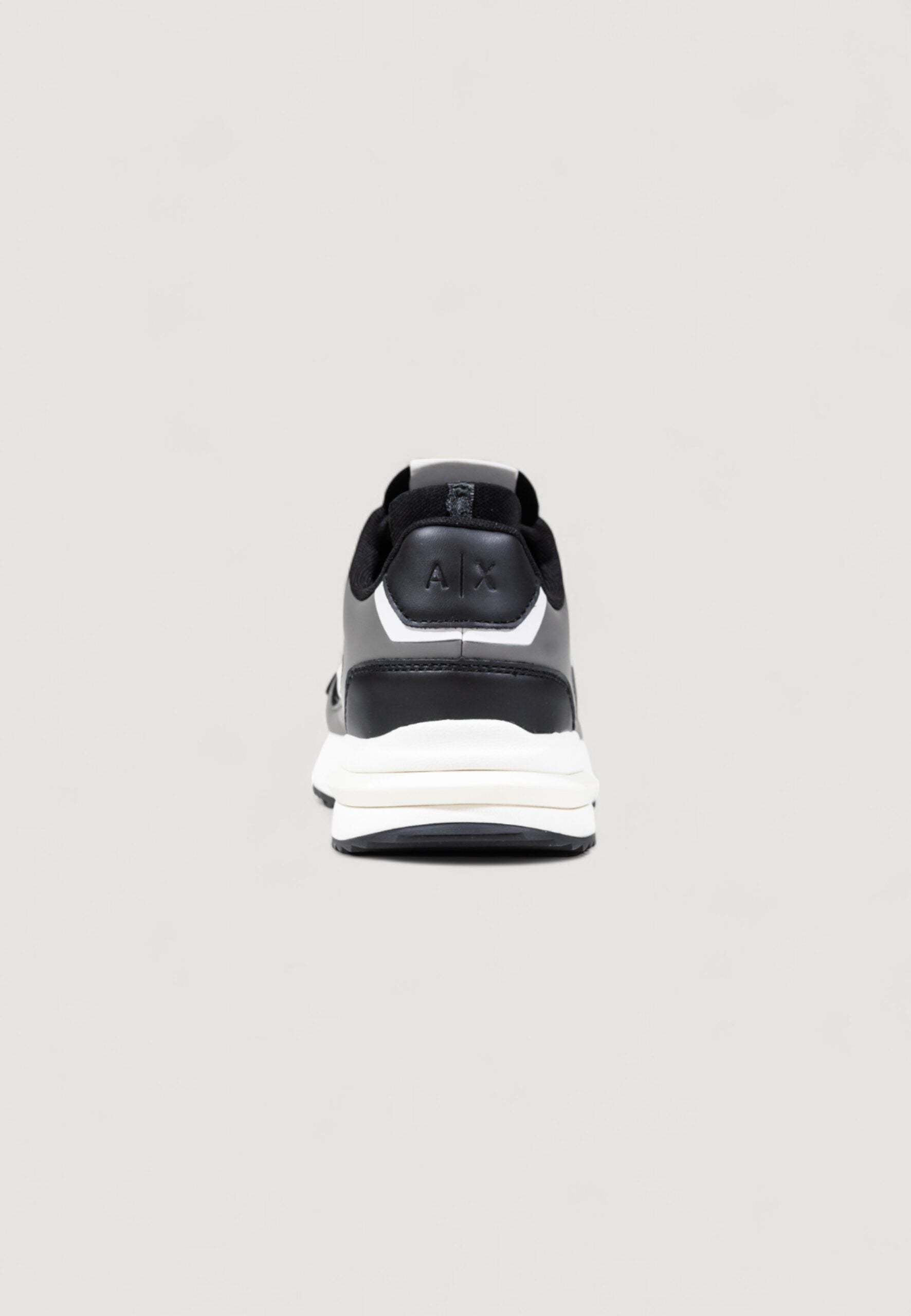 Armani Exchange Men's Gray and White Sneakers