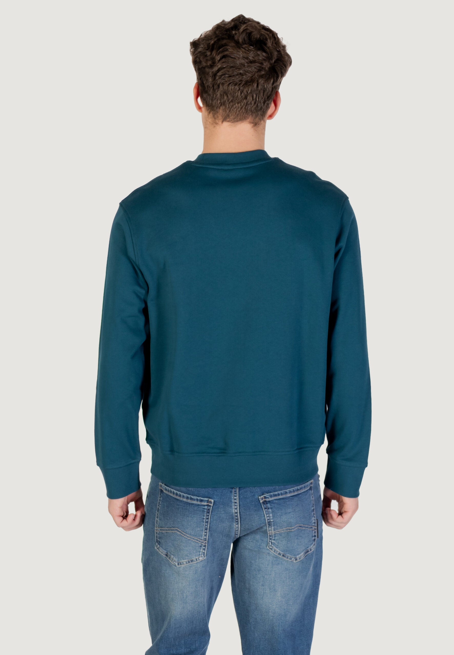 Armani Exchange Men's Petrol Blue Sweatshirts