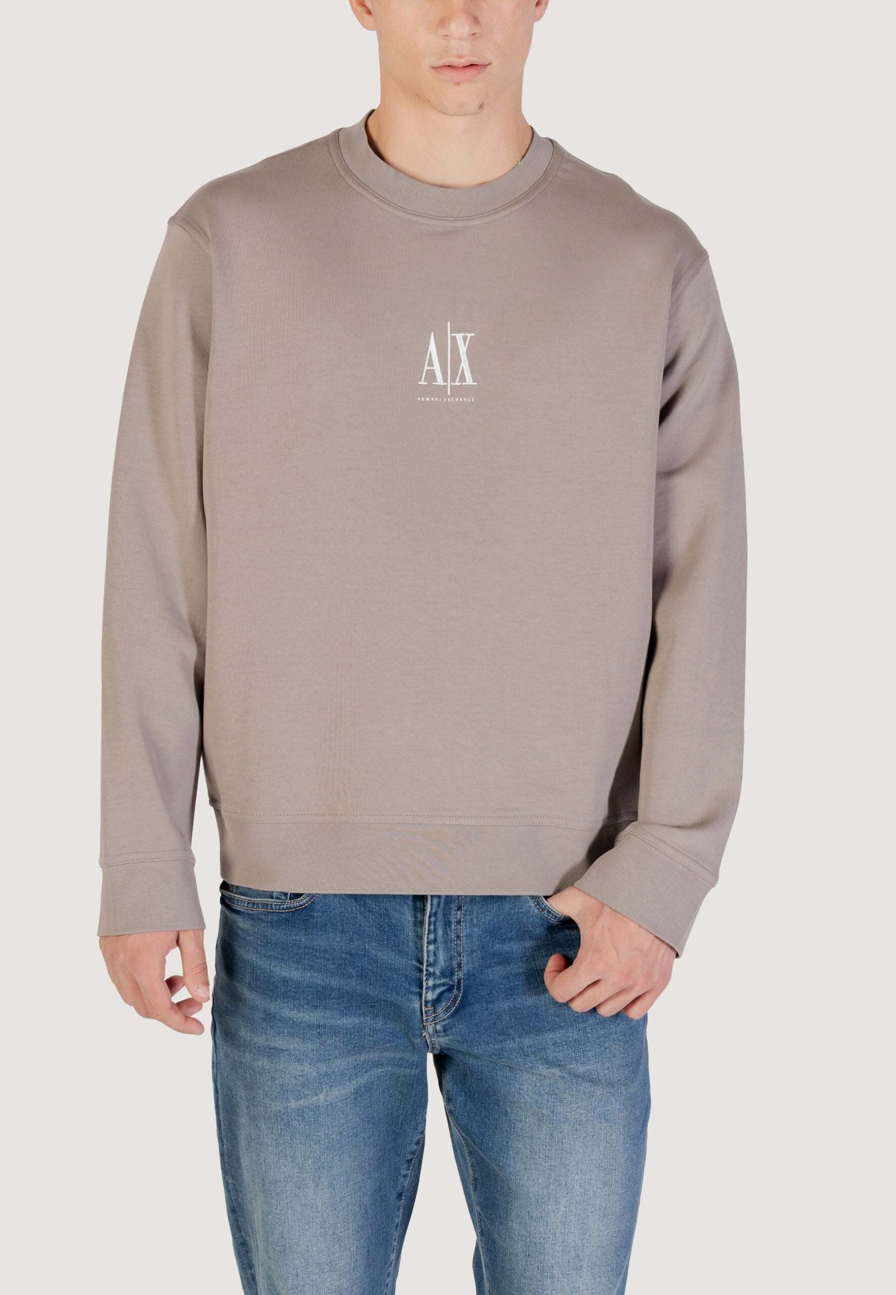 Armani Exchange Men's Taupe Hoodie