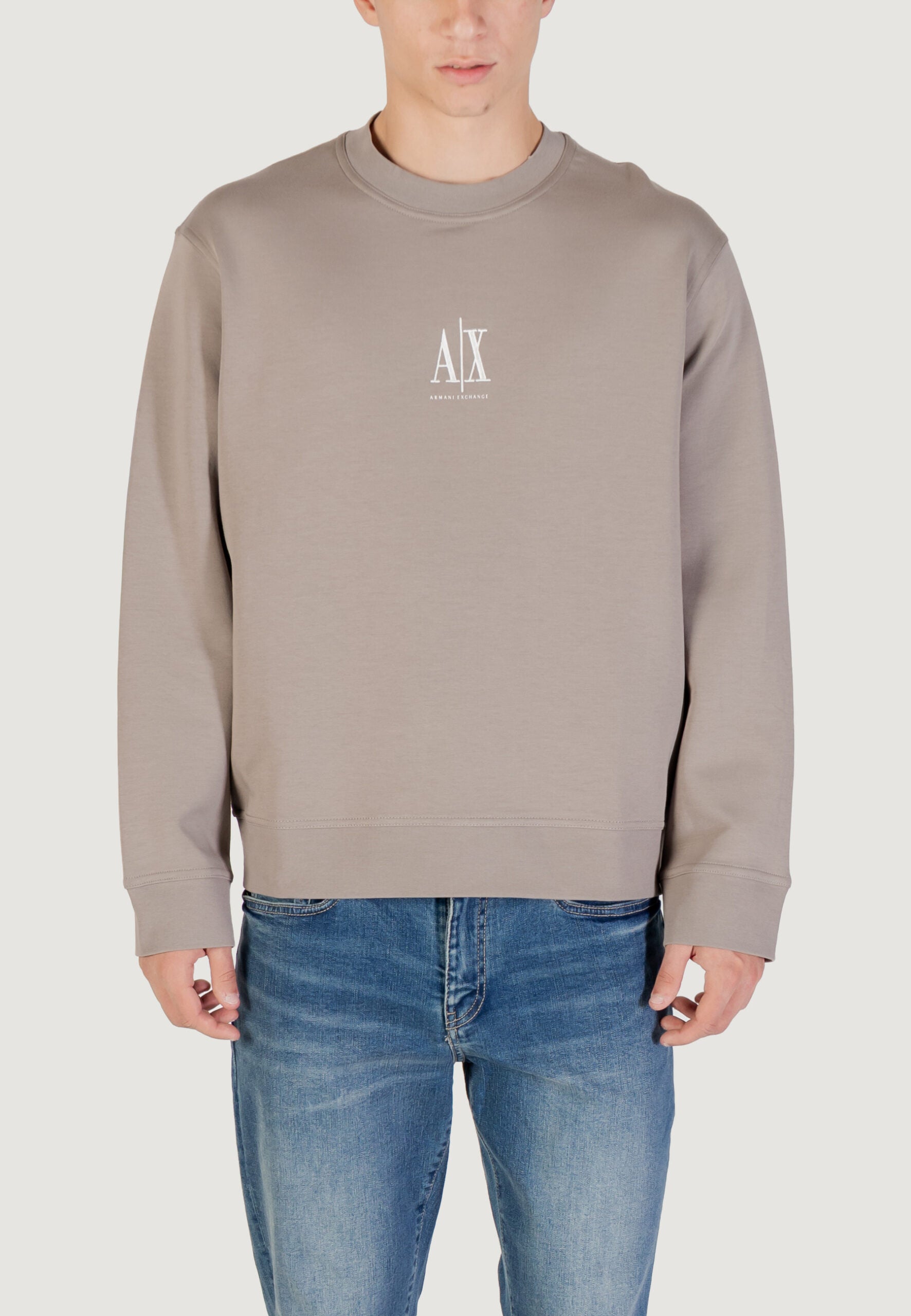 Armani Exchange Men's Taupe Hoodie