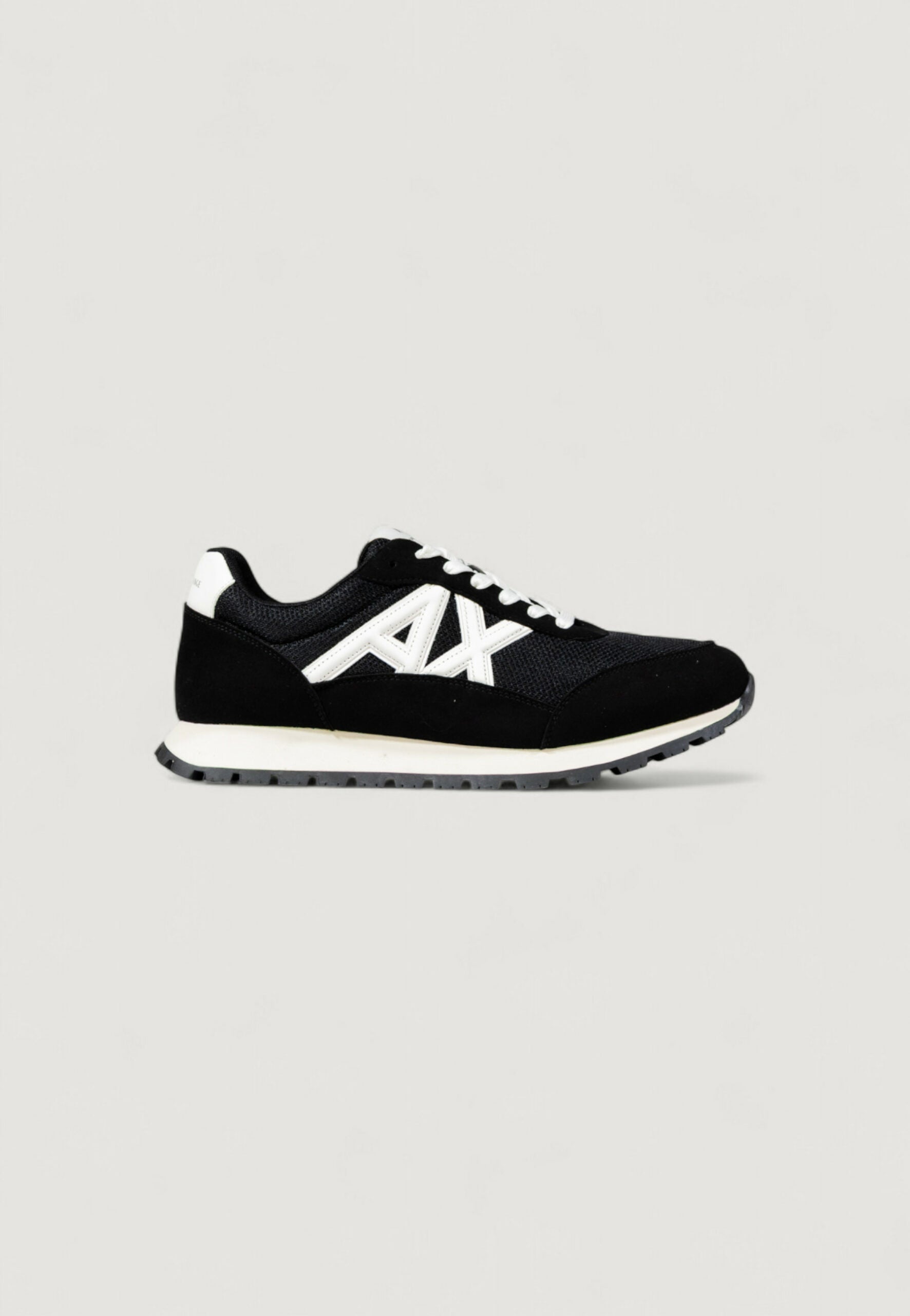 Armani Exchange Men's Black and White Sneakers