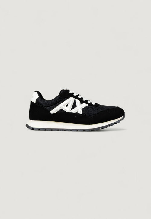 Armani Exchange Men's Black and White Sneakers