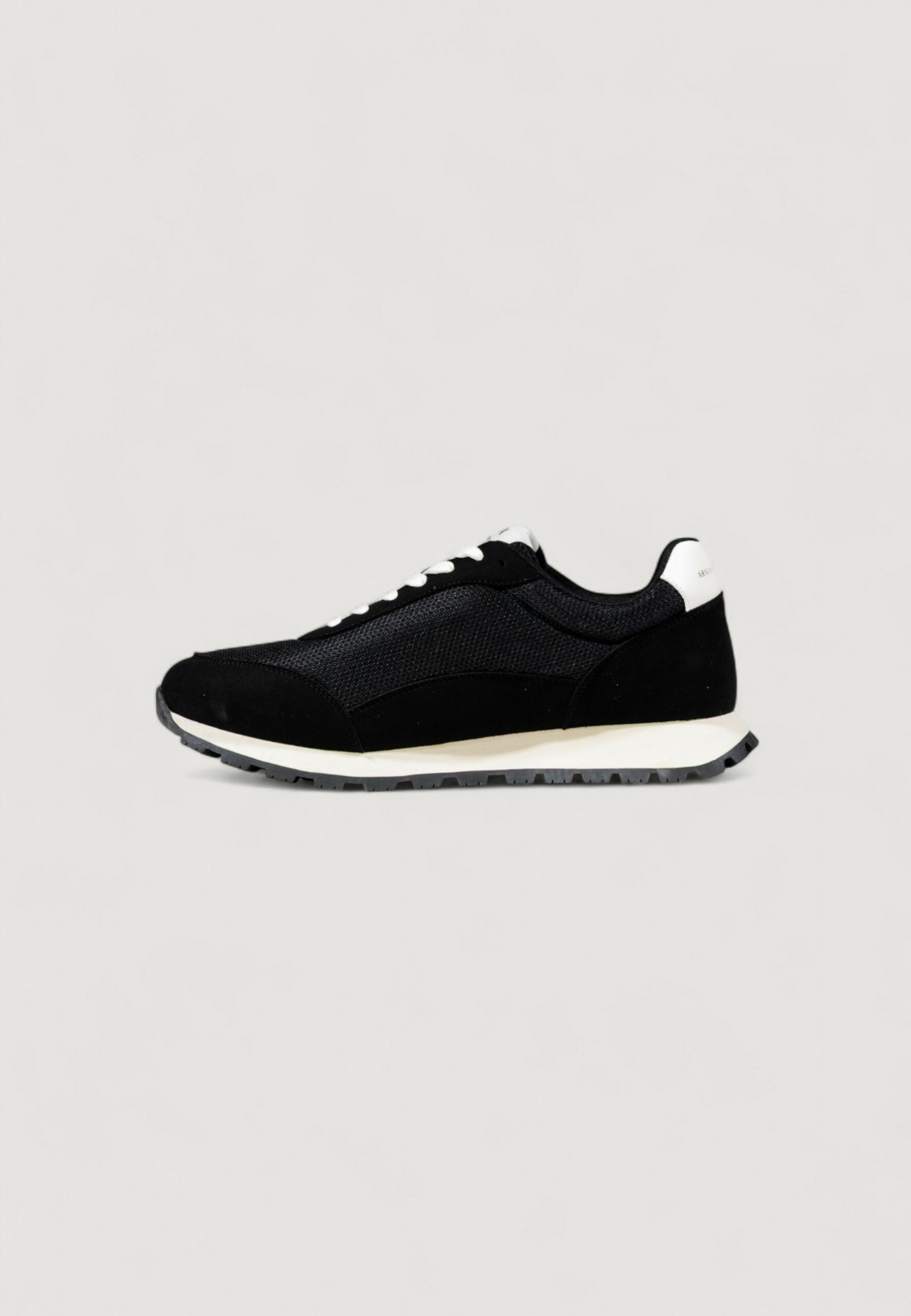 Armani Exchange Men's Black and White Sneakers