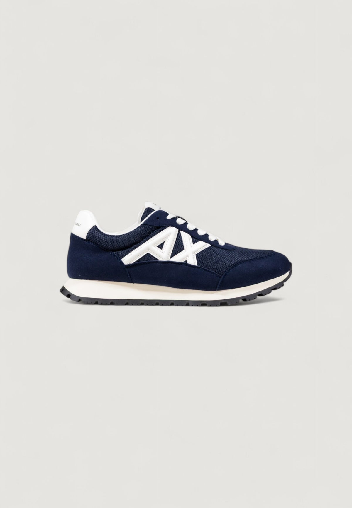 Armani Exchange Men's Blue and White Sneakers