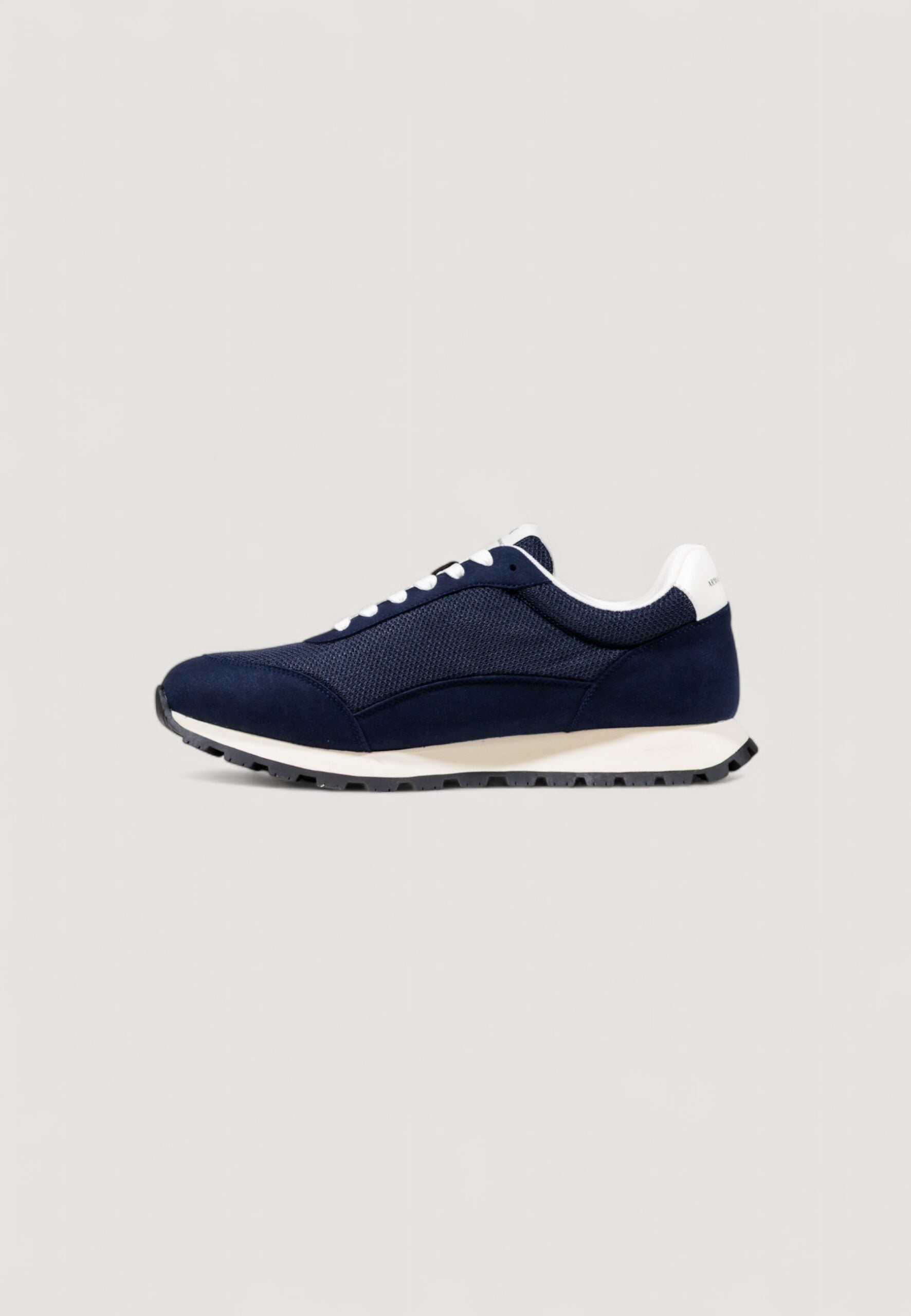 Armani Exchange Men's Blue and White Sneakers