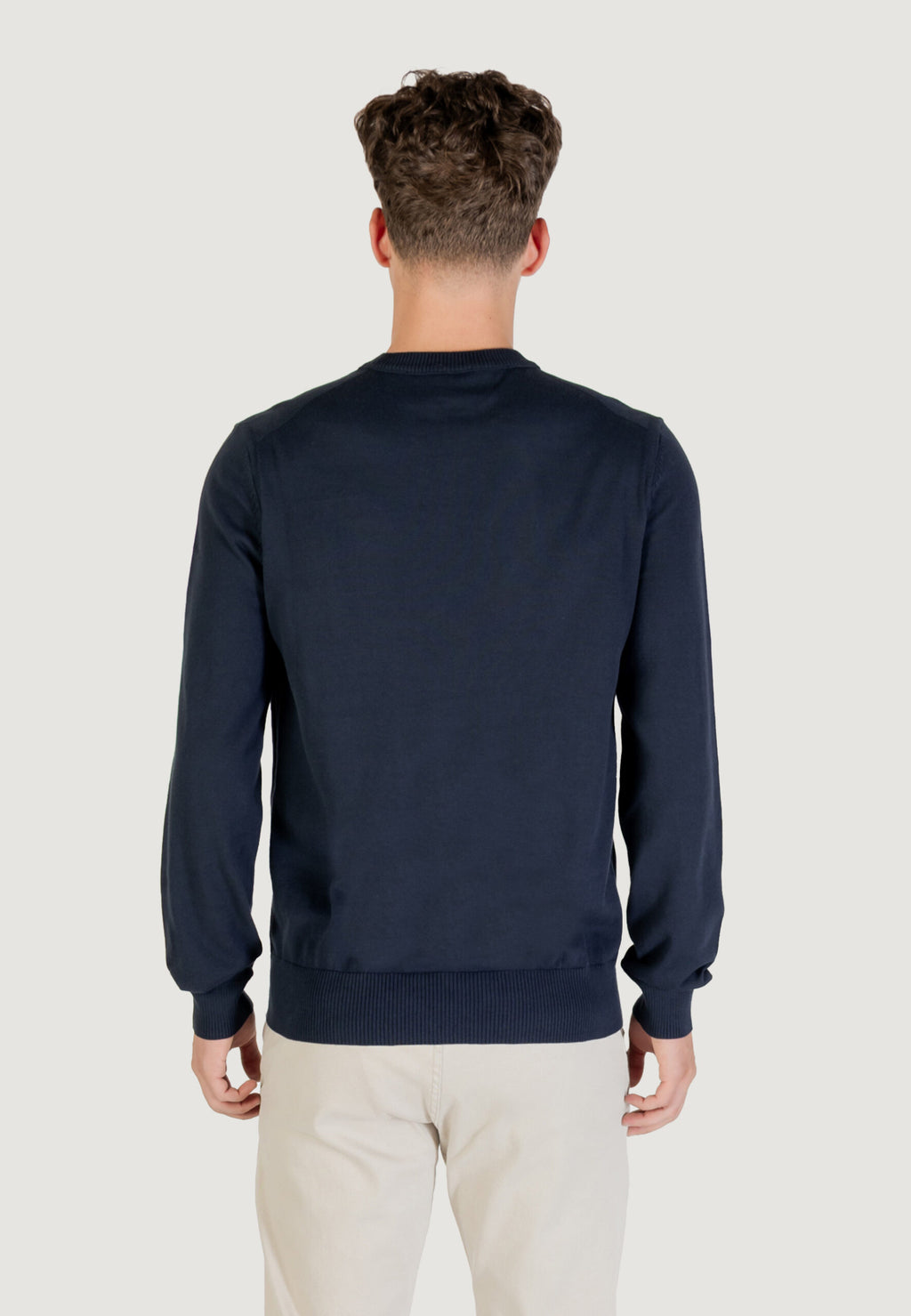 BOSS Men's Dark Blue Sweater
