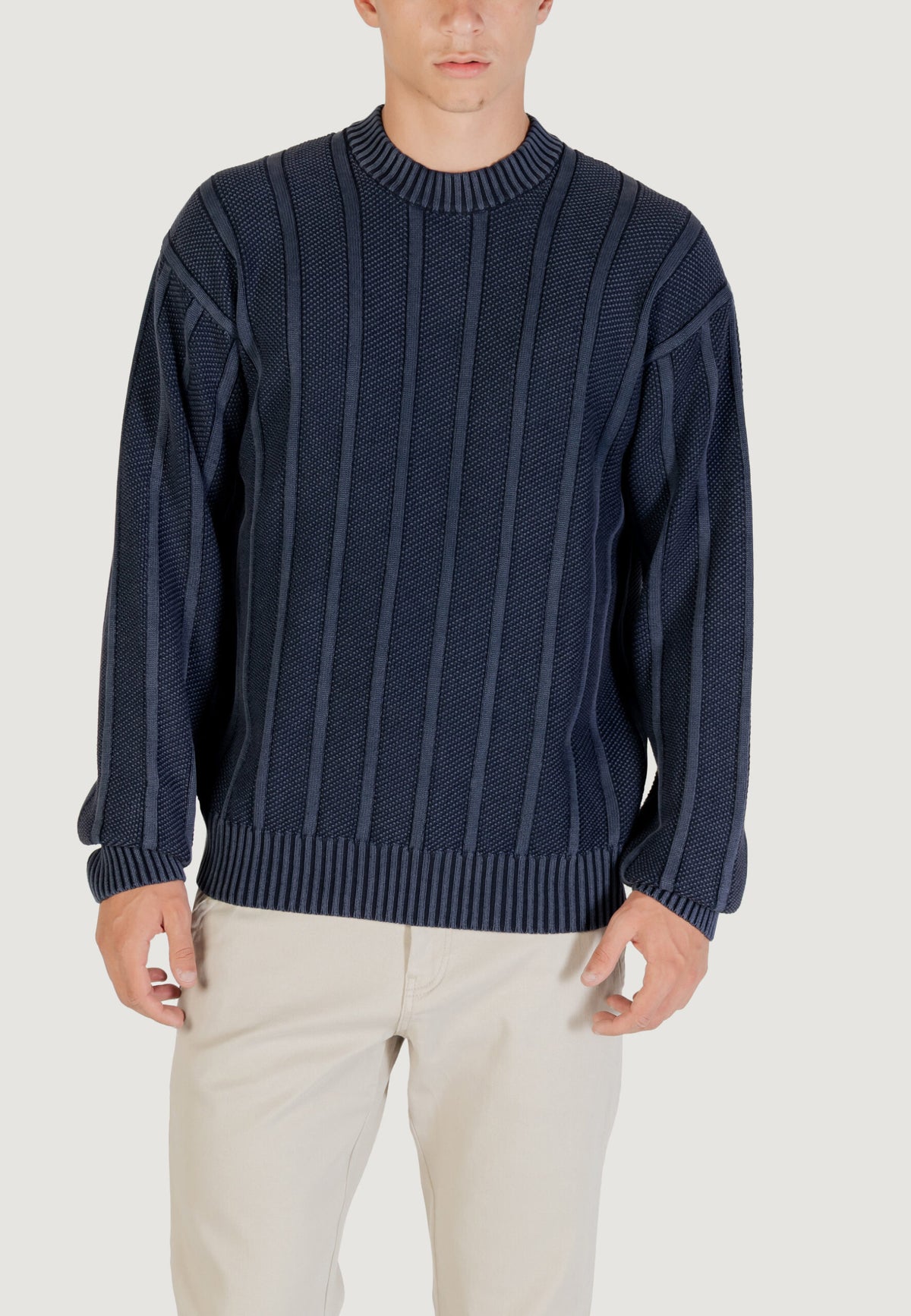 BOSS Men's Dark Blue Sweater