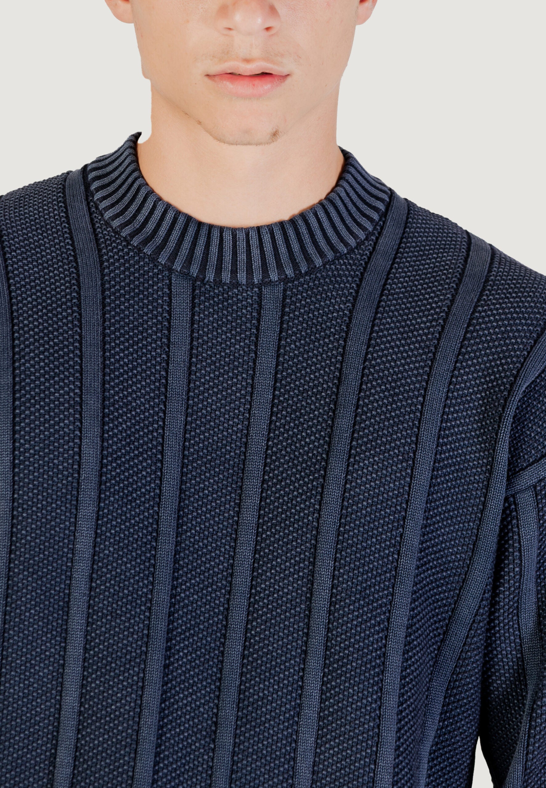 BOSS Men's Dark Blue Sweater