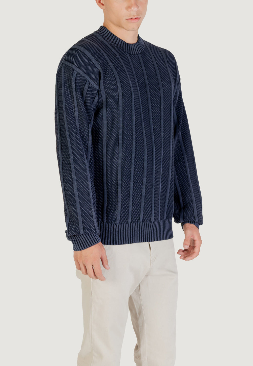 BOSS Men's Dark Blue Sweater