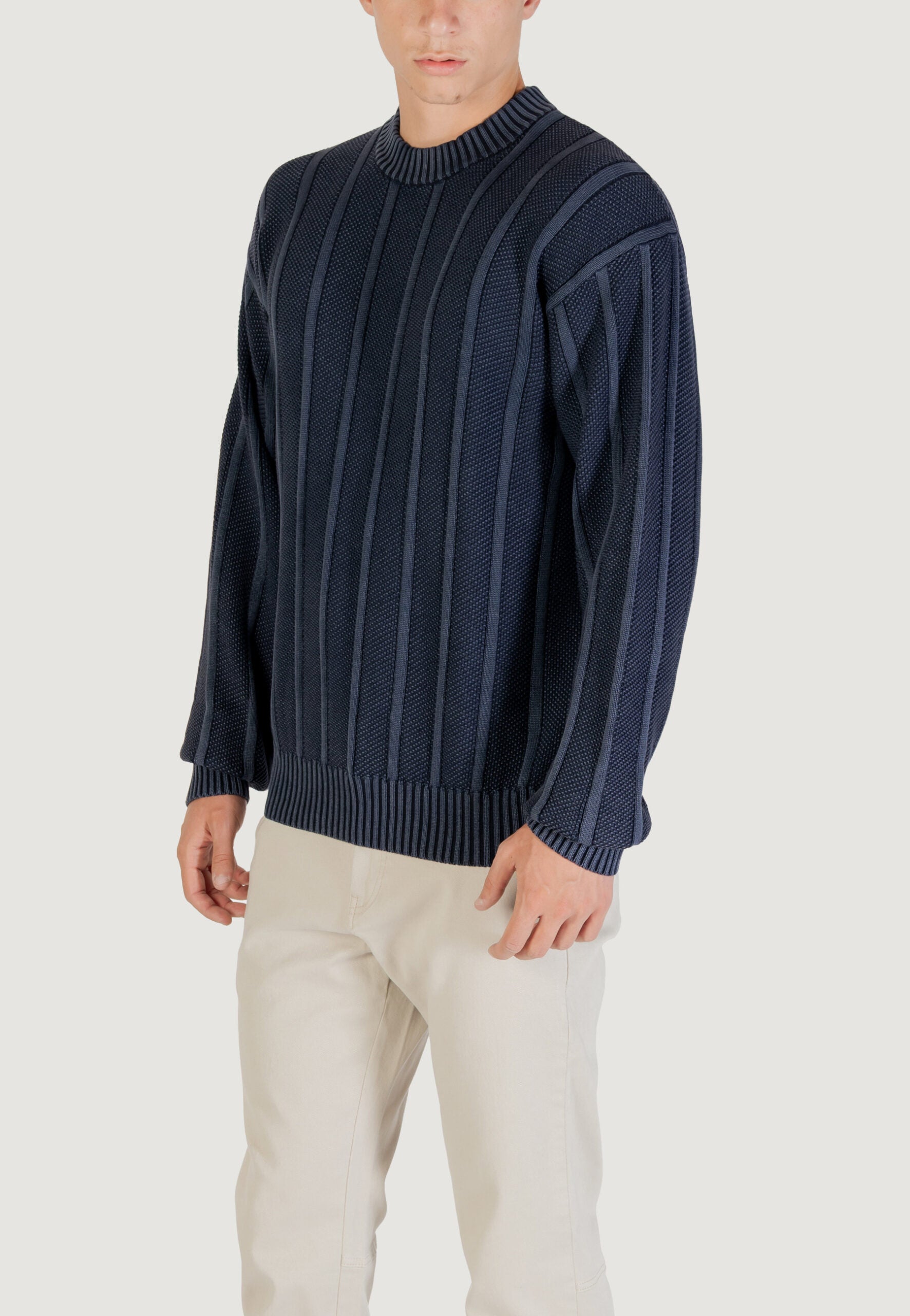 BOSS Men's Dark Blue Sweater