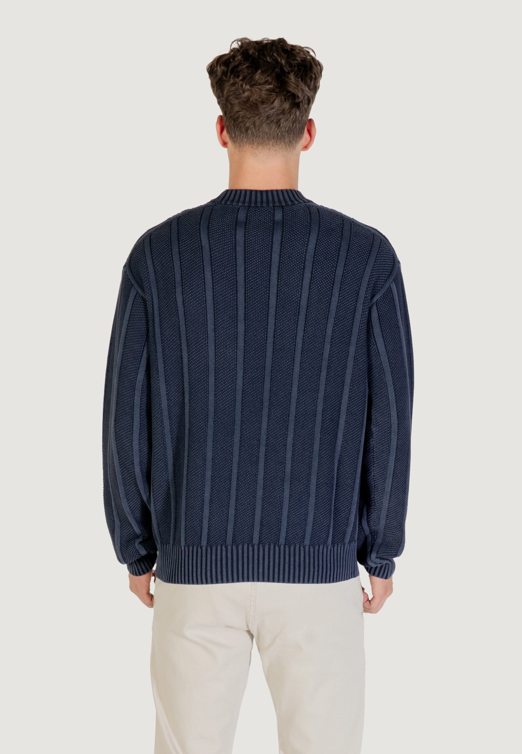 BOSS Men's Dark Blue Sweater