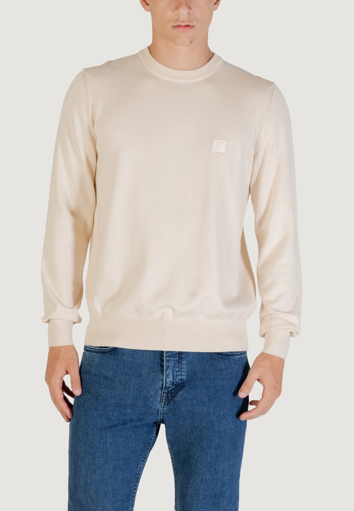 BOSS Men's Ivory Sweater