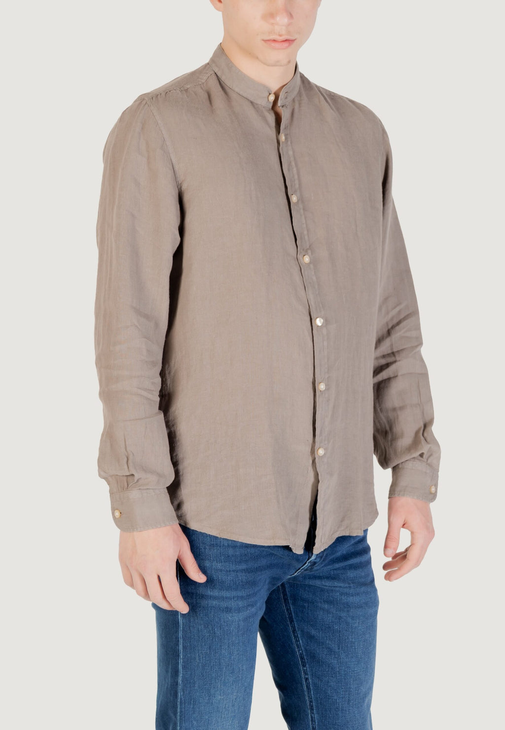 Boss Race Men's Long Sleeve Shirt - Terra Mud | Casual & Modern