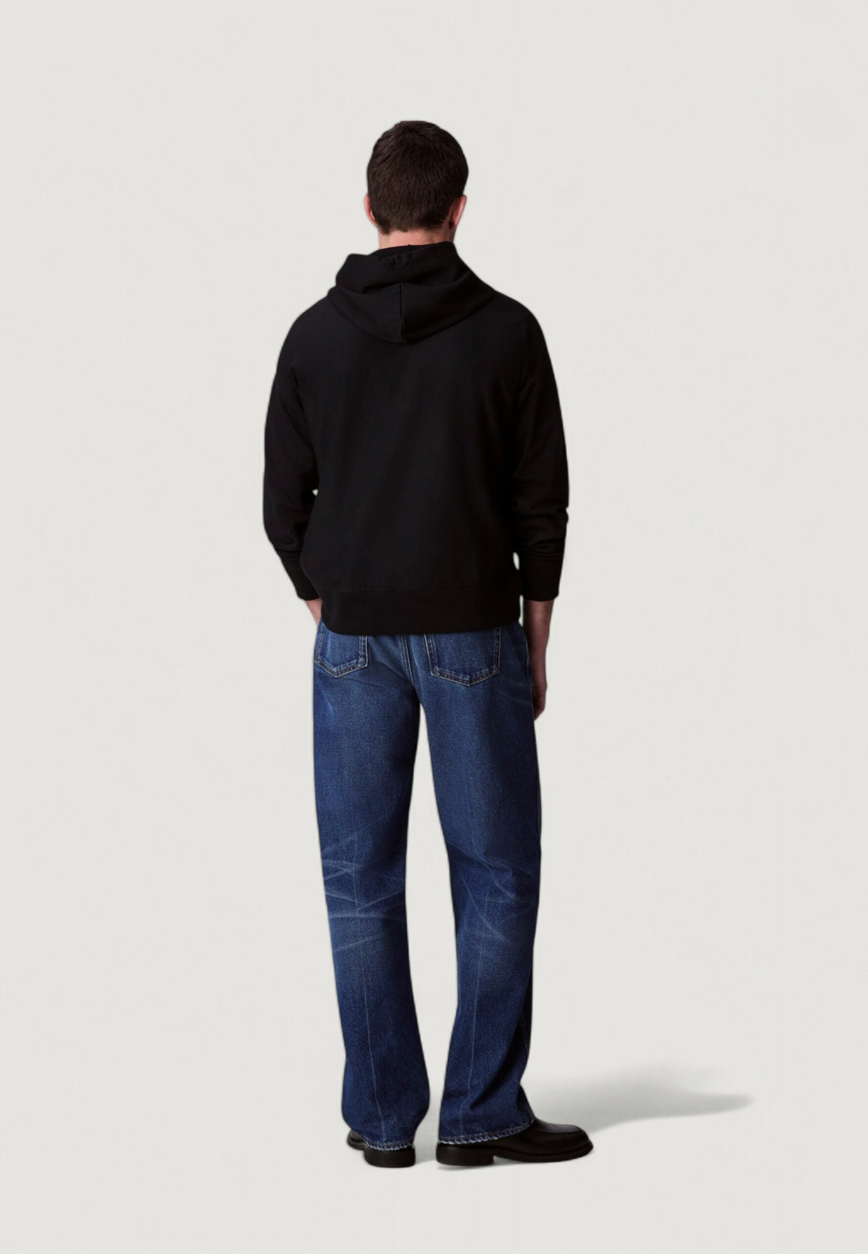 Calvin Klein Jeans Men's Premium Terry Monogram Hoodie - Black