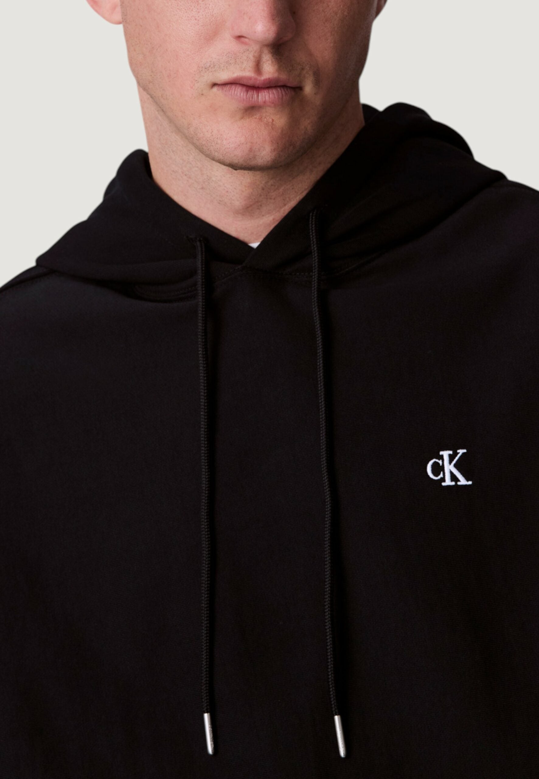 Calvin Klein Jeans Men's Premium Terry Monogram Hoodie - Black