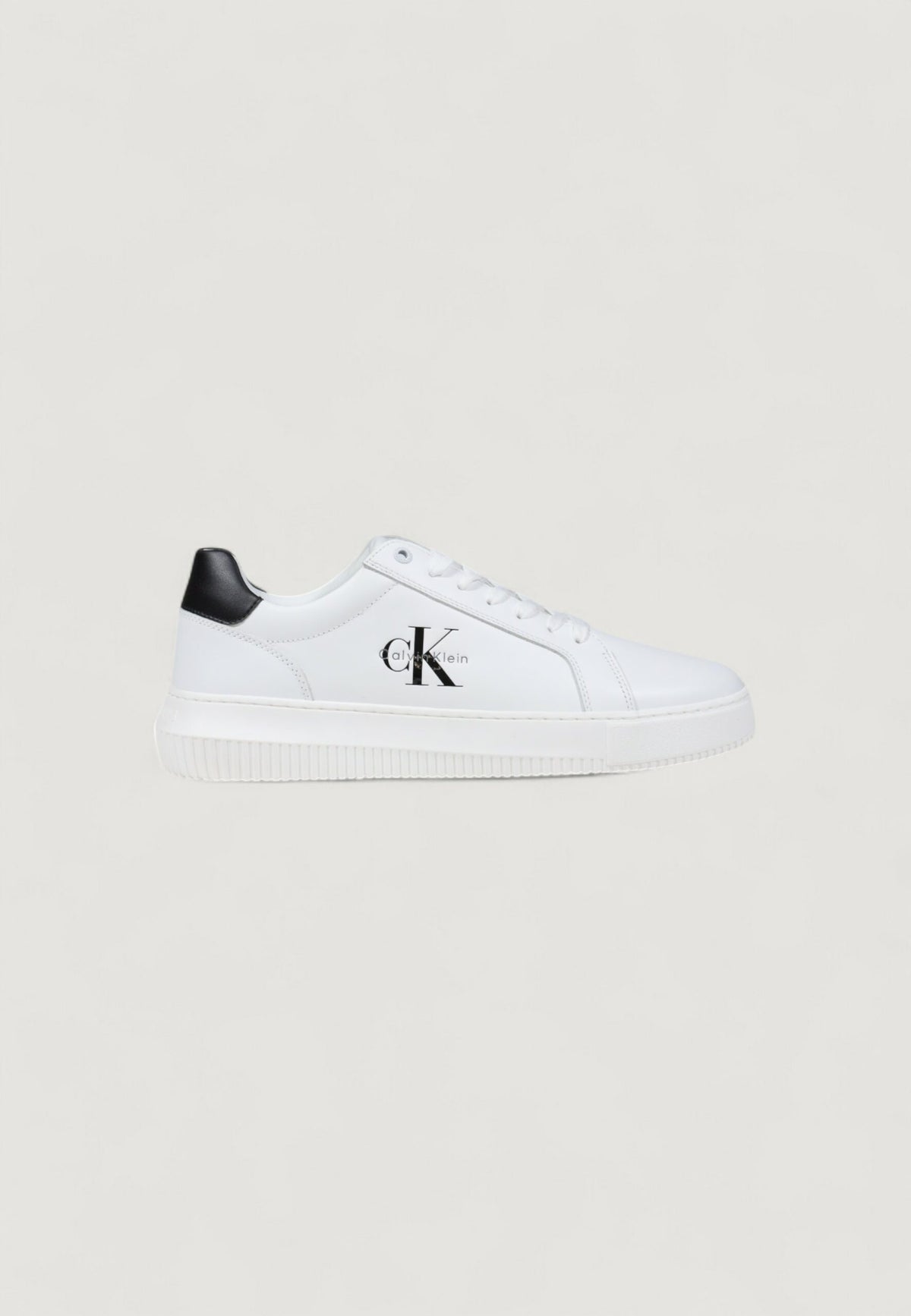 Calvin Klein Jeans Men's White Chunky Cupsole Monogram Sneakers