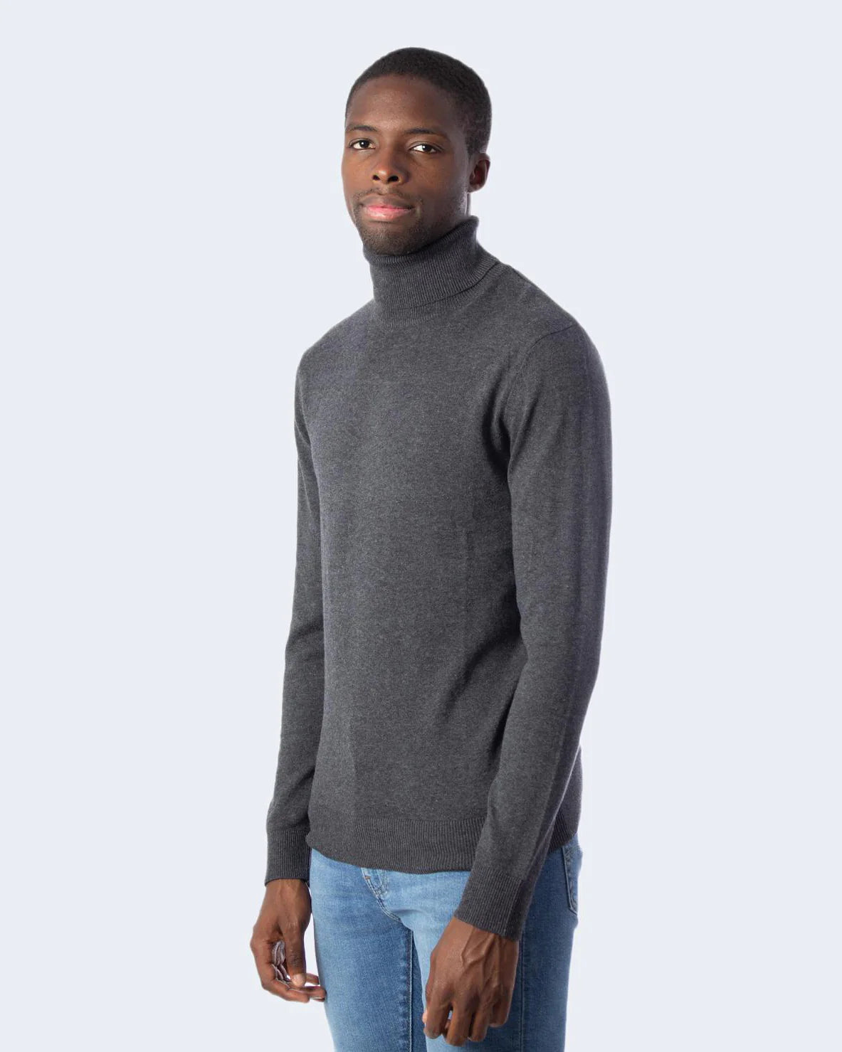 Jack & Jones Jjeemil Men's Fine Knit Turtleneck Roll Neck Pullover Sweater
