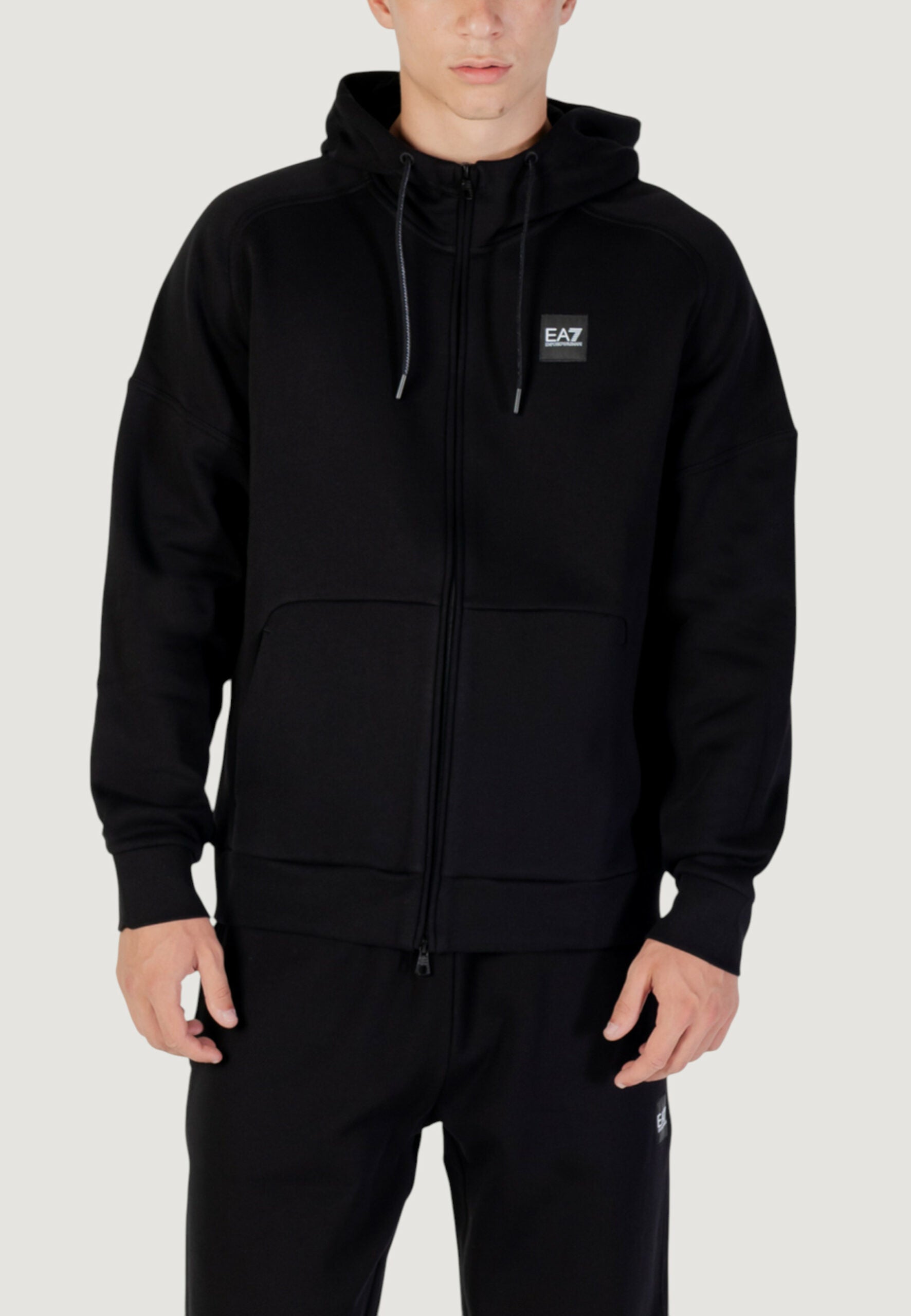 EA7 Men's Black and White Tracksuit
