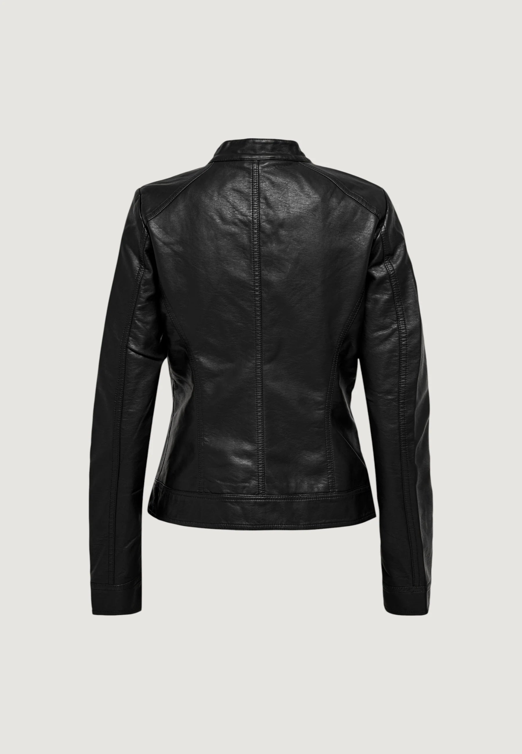 ONLY Bandit Women's Vegan Leather Motorcycle Biker Jacket