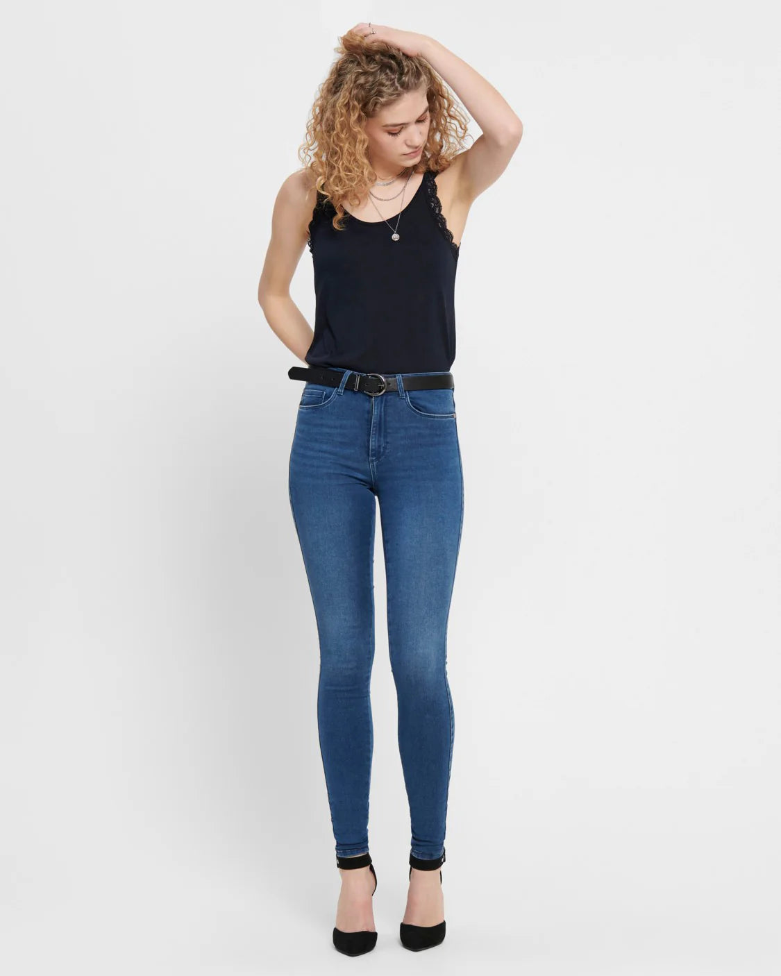 Only Women's Royal Life High-Waisted Skinny Jeans – PIM504
