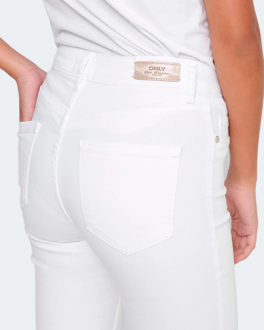 Only ONLBLUSH Mid-Rise Raw Ankle Skinny Jeans (REA0730)