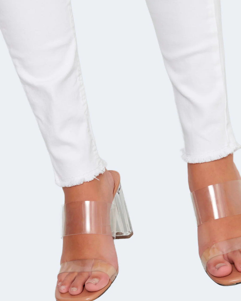 Only ONLBLUSH Mid-Rise Raw Ankle Skinny Jeans (REA0730)