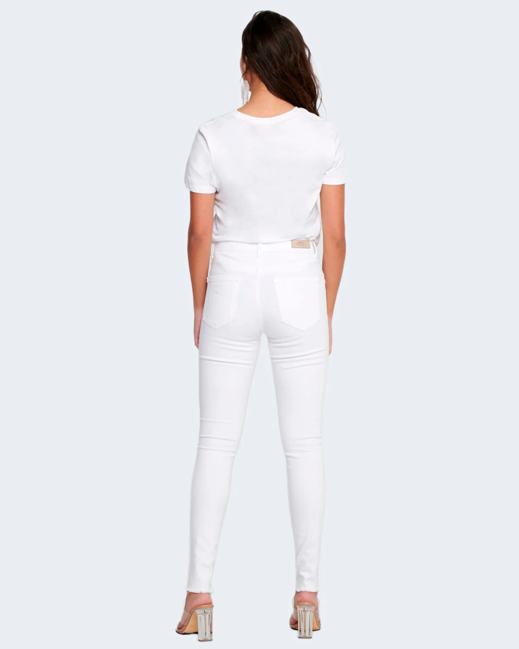 Only ONLBLUSH Mid-Rise Raw Ankle Skinny Jeans (REA0730)