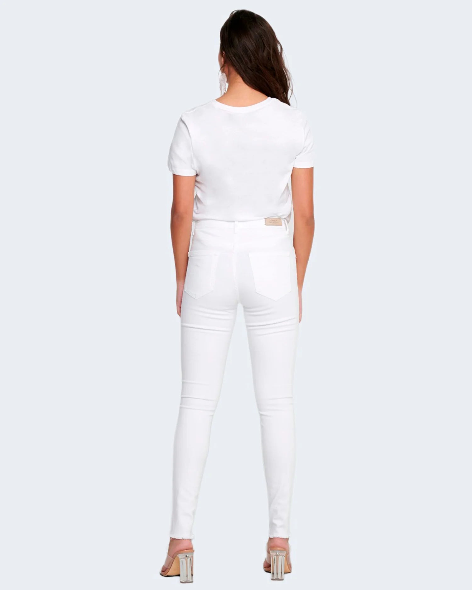 Only ONLBLUSH Mid-Rise Raw Ankle Skinny Jeans (REA0730)