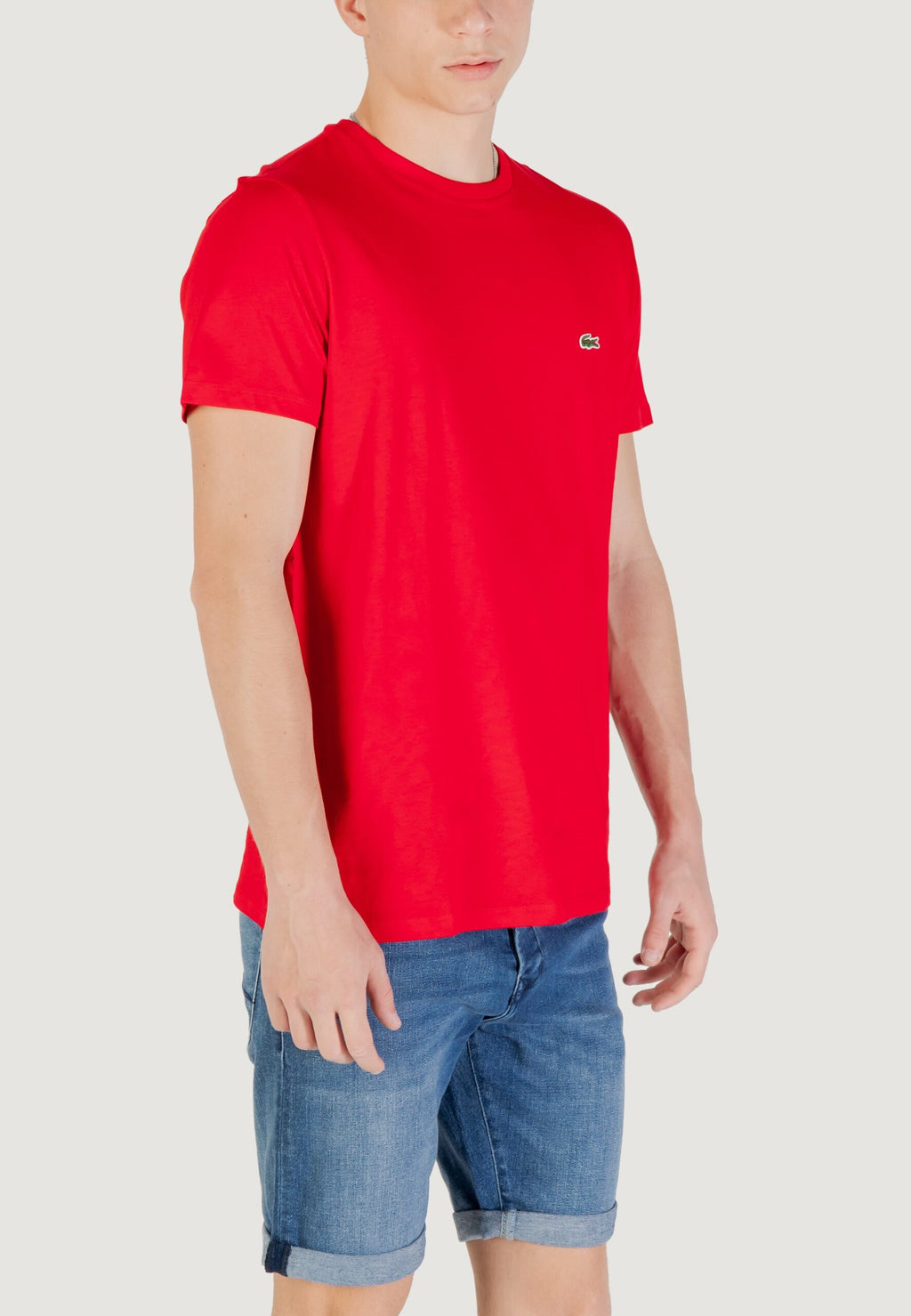 ラコステ メンズ レッド Tシャツ