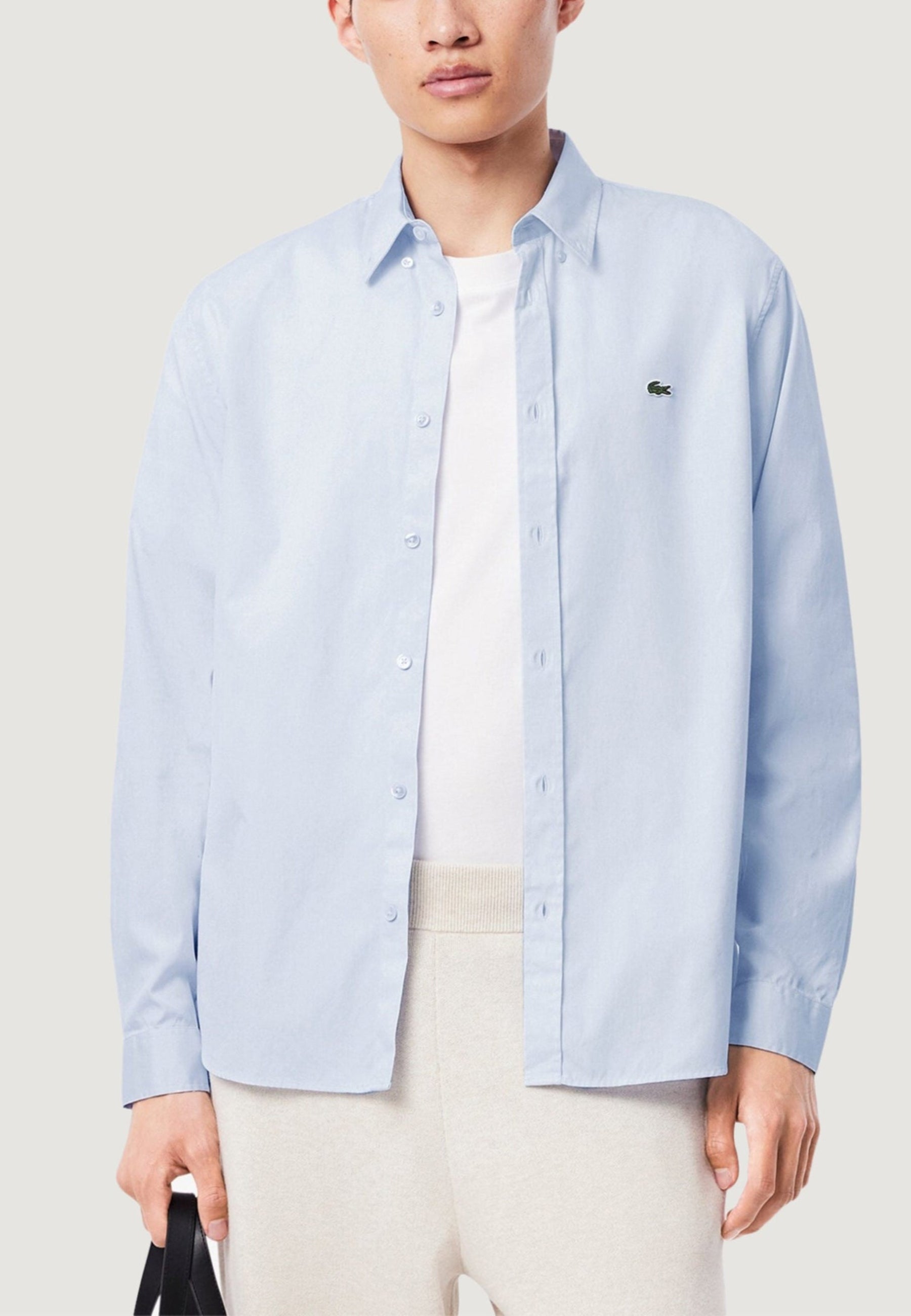 Lacoste Men's Sky Blue Long Sleeve Shirt