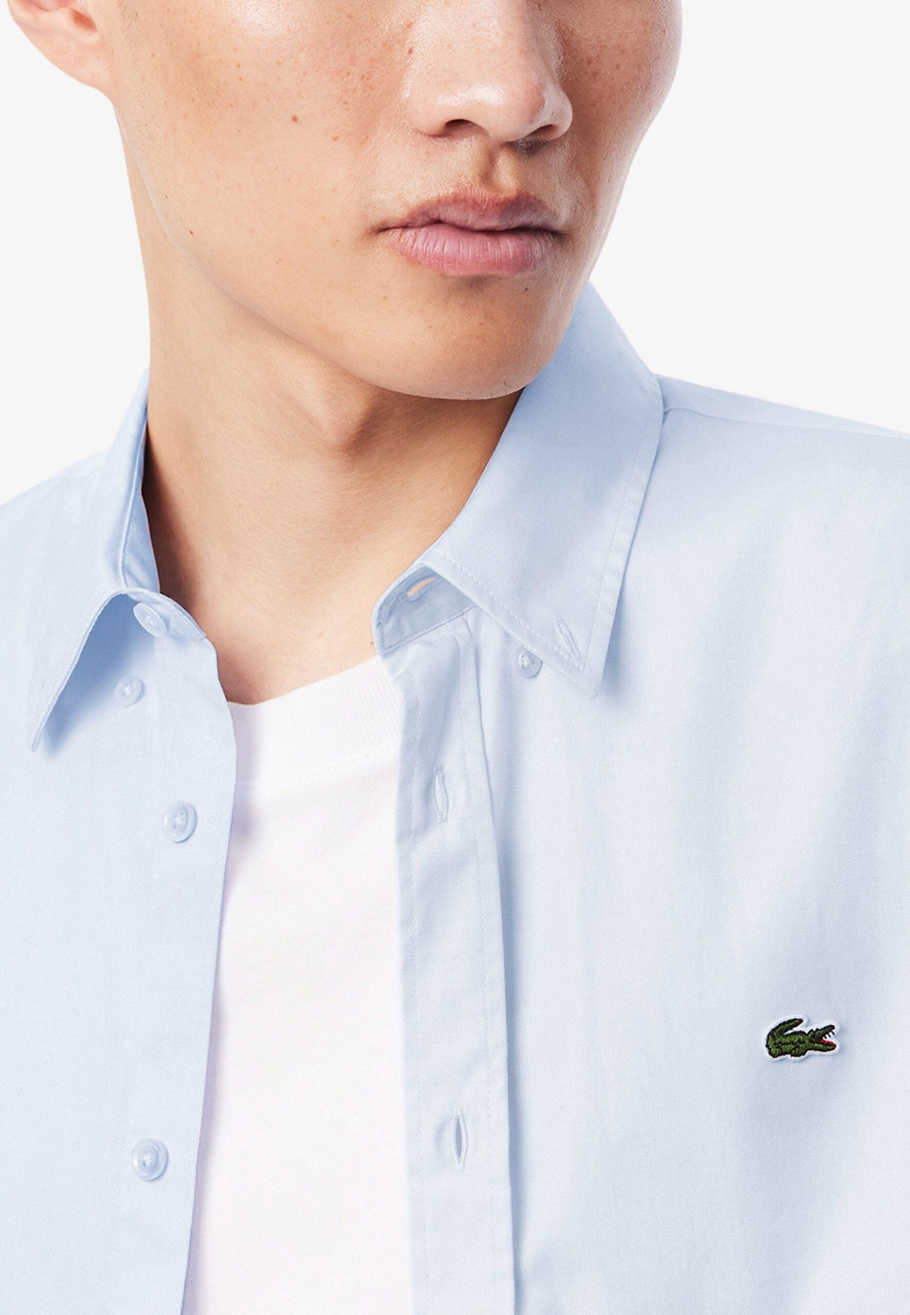Lacoste Men's Sky Blue Long Sleeve Shirt