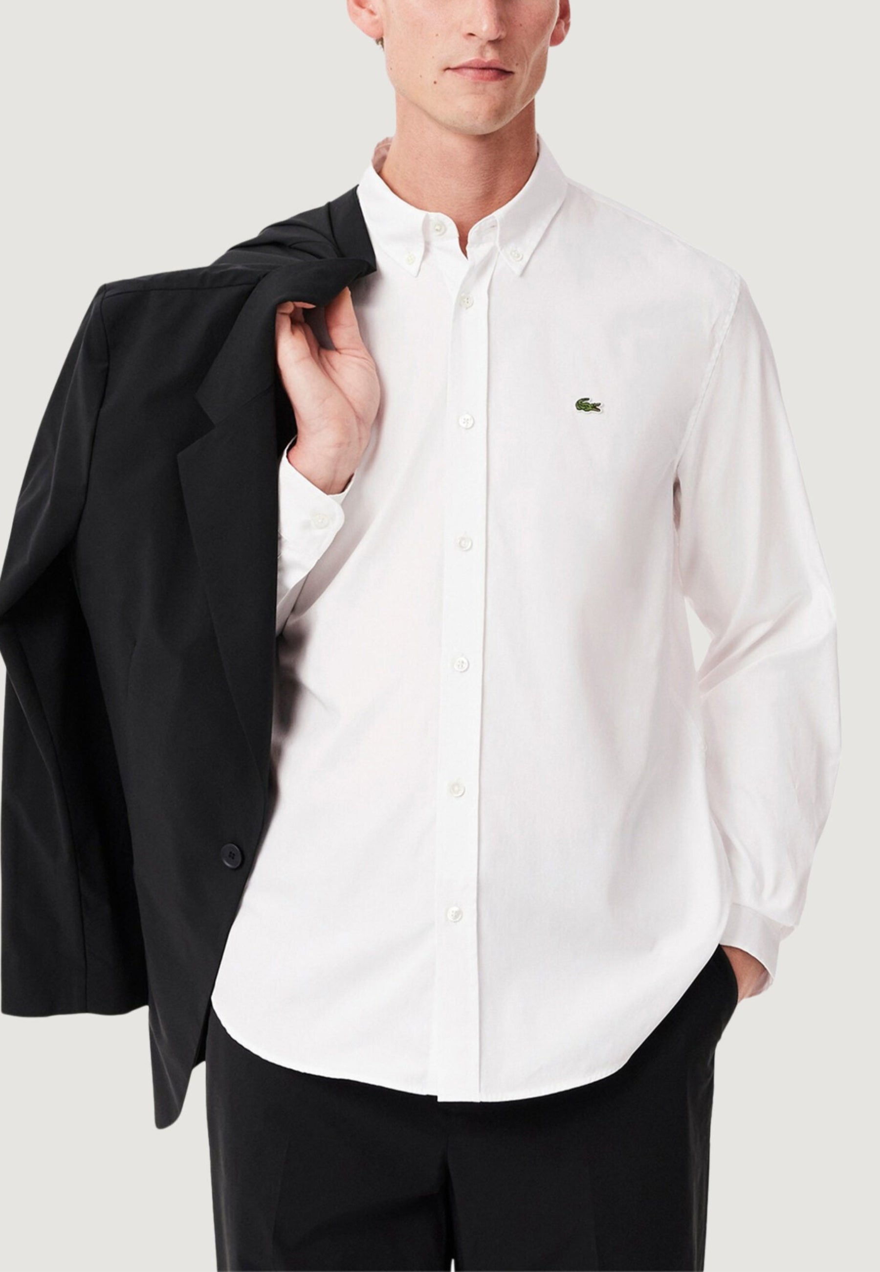 Lacoste Men's White Long Sleeve Shirt