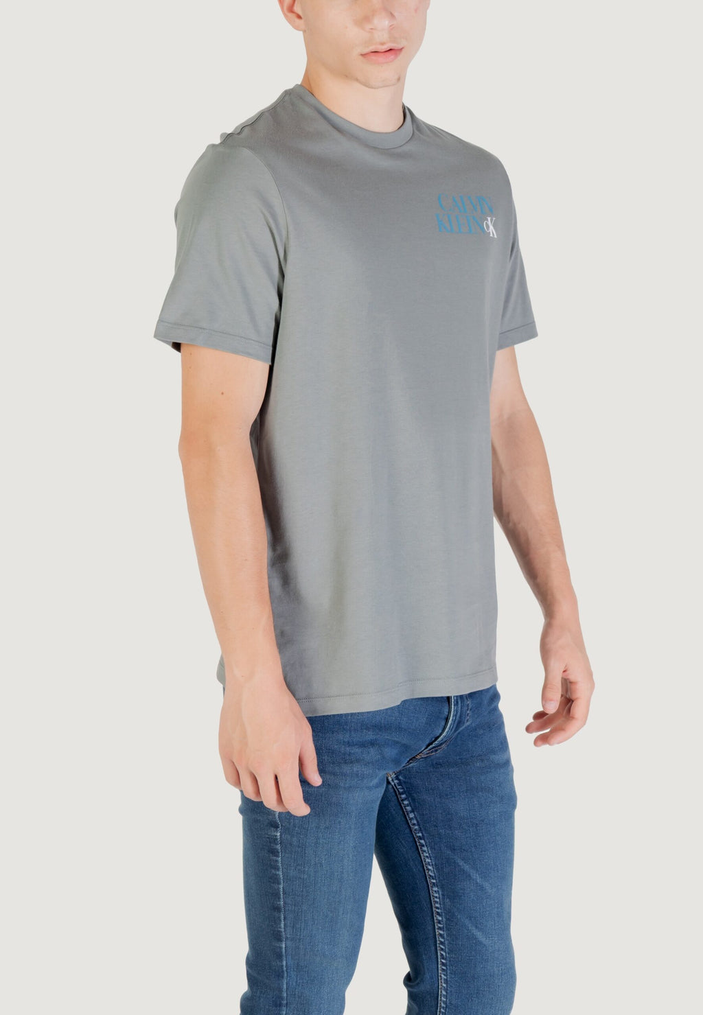 カルバン・クライン・ジーンズ メンズ ダークグレー Tシャツ - CK ニューヨーク ワードマーク ロゴ
