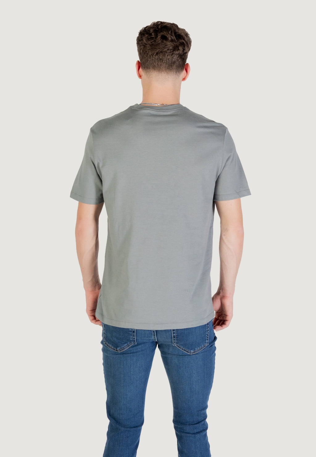 カルバン・クライン・ジーンズ メンズ ダークグレー Tシャツ - CK ニューヨーク ワードマーク ロゴ