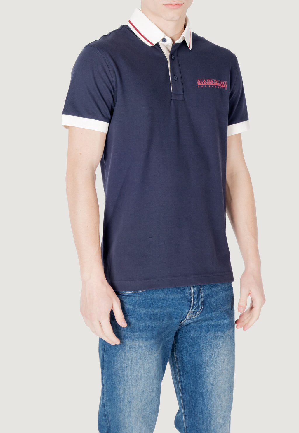 Napapijri Men's E-Zeri Navy Blue Short Sleeve Polo Shirt
