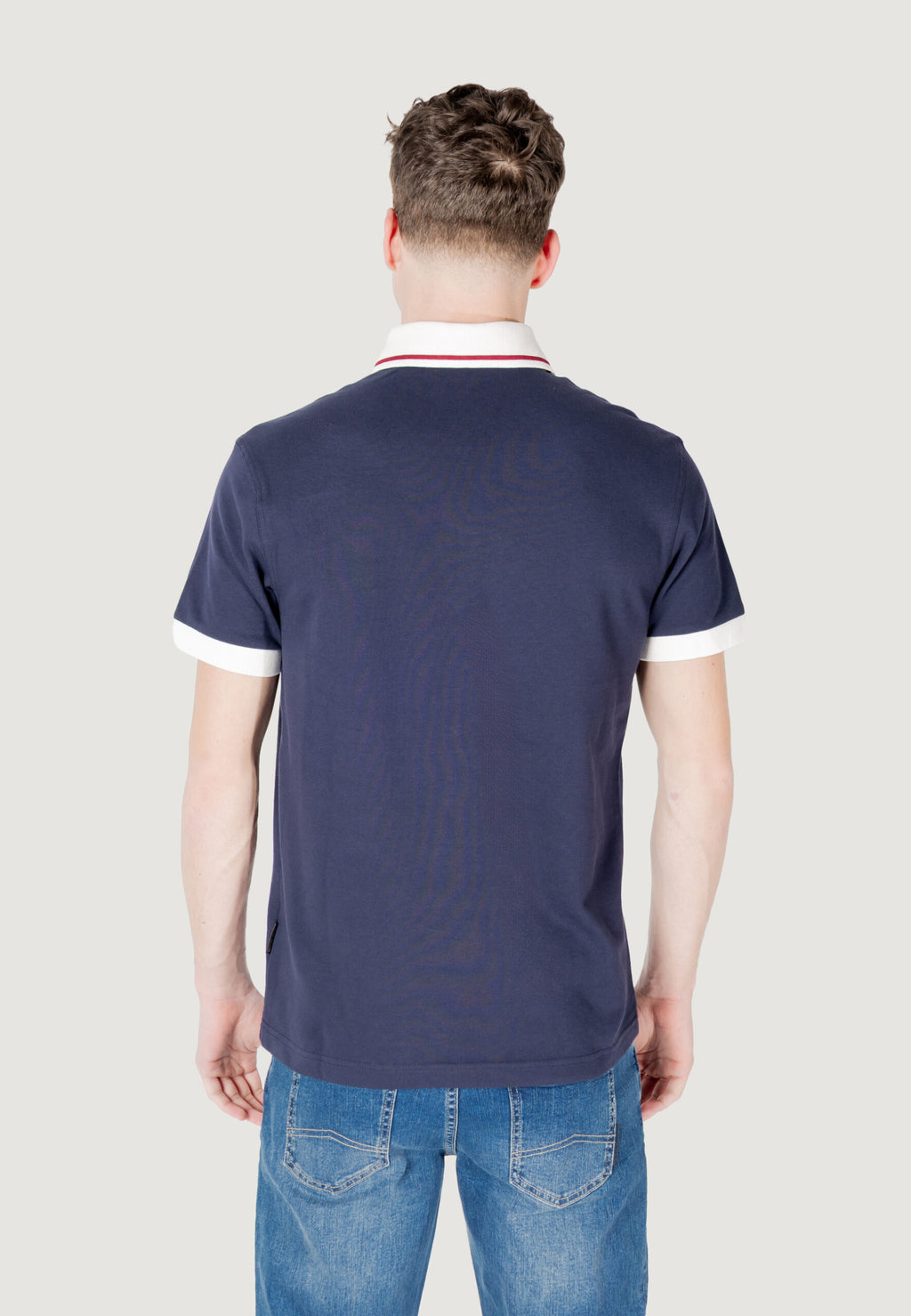 Napapijri Men's E-Zeri Navy Blue Short Sleeve Polo Shirt