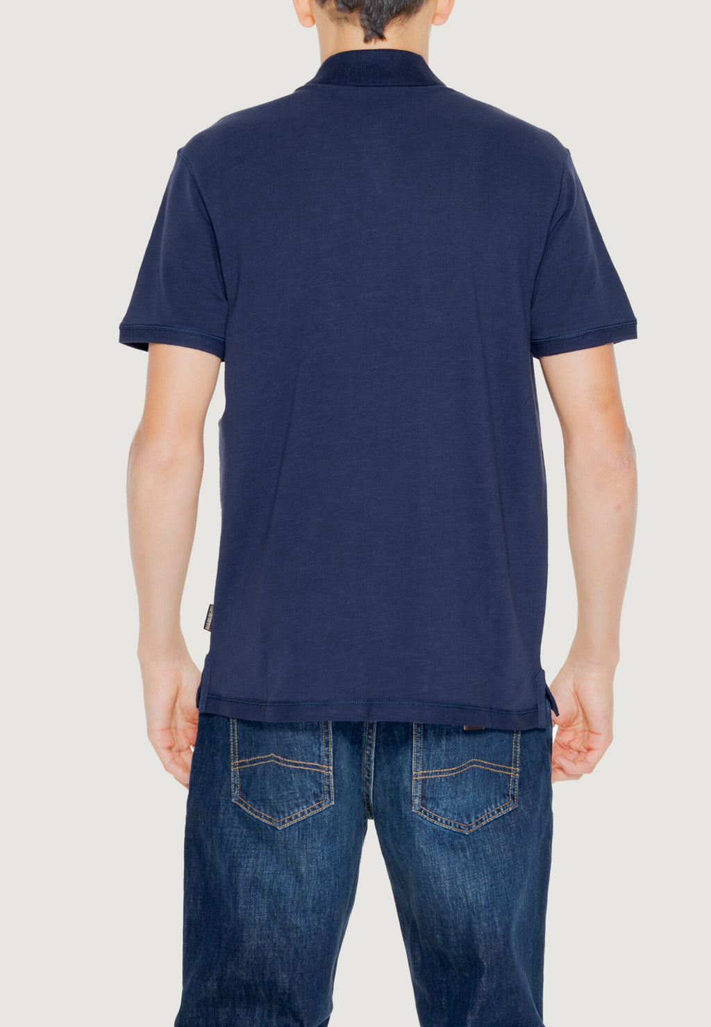 Napapijri Men's Ebea Blue Short Sleeve Polo Shirt