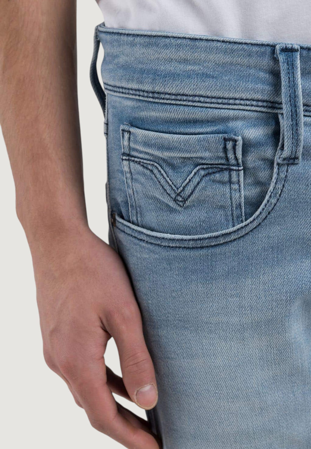 Replay Men's ANBASS Slim Fit Jeans - Light Blue M914Y