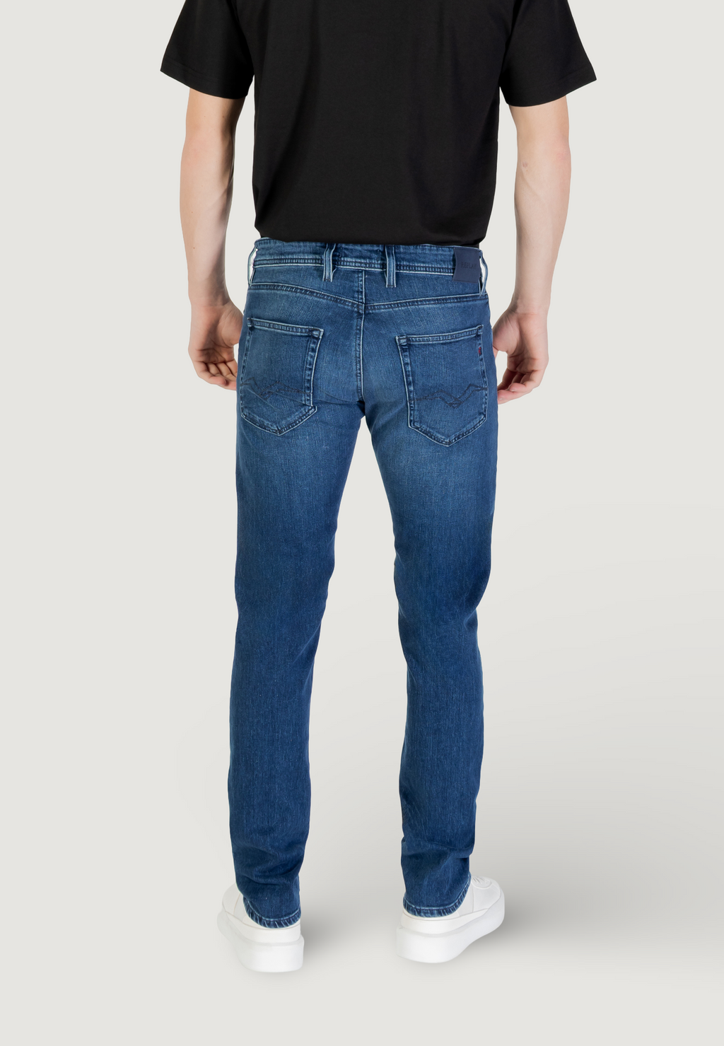 Replay Men's Dark Blue Denim Jeans - Classic & Straight Fit Styles