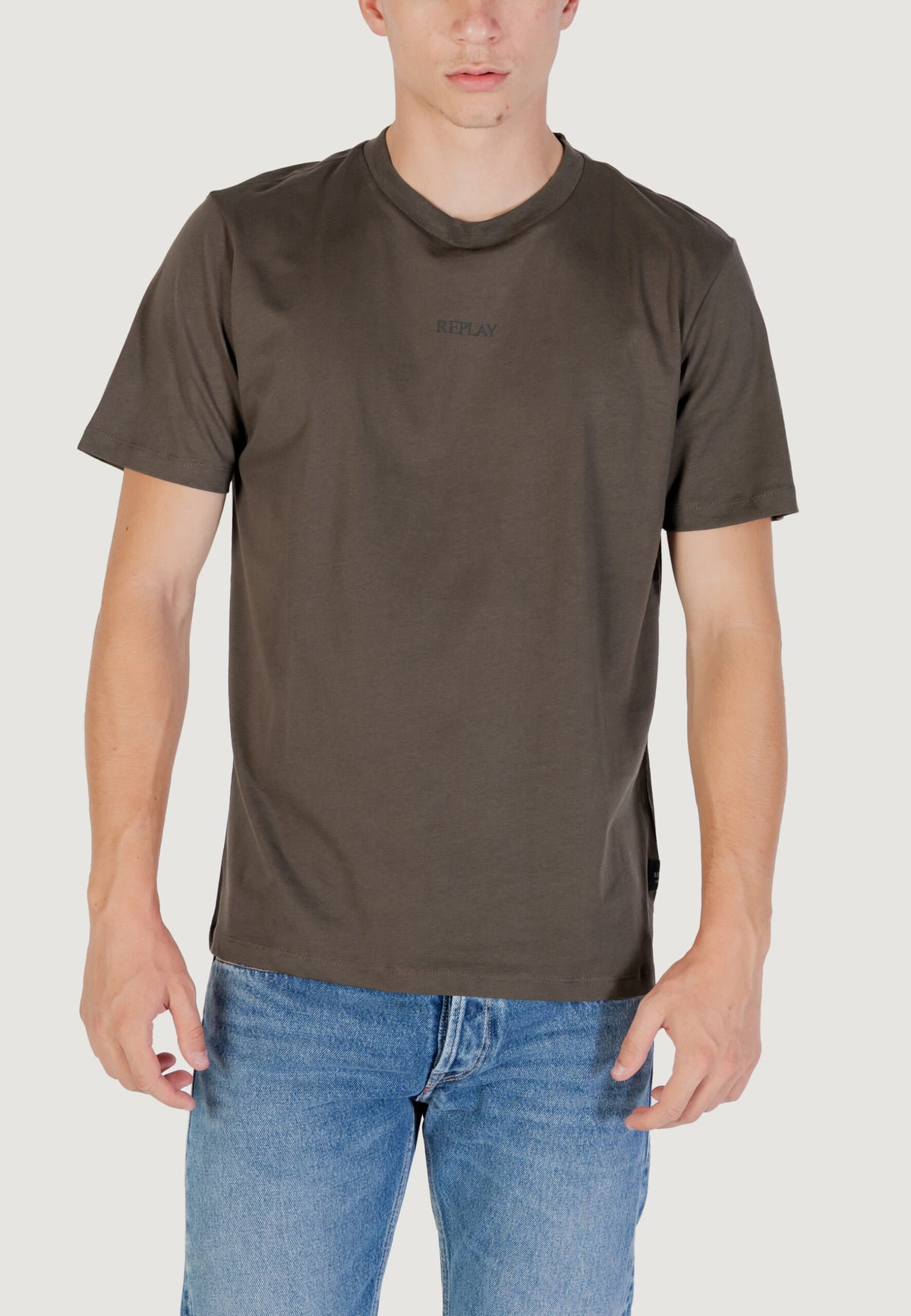 Replay Men's Olive Green T-shirt