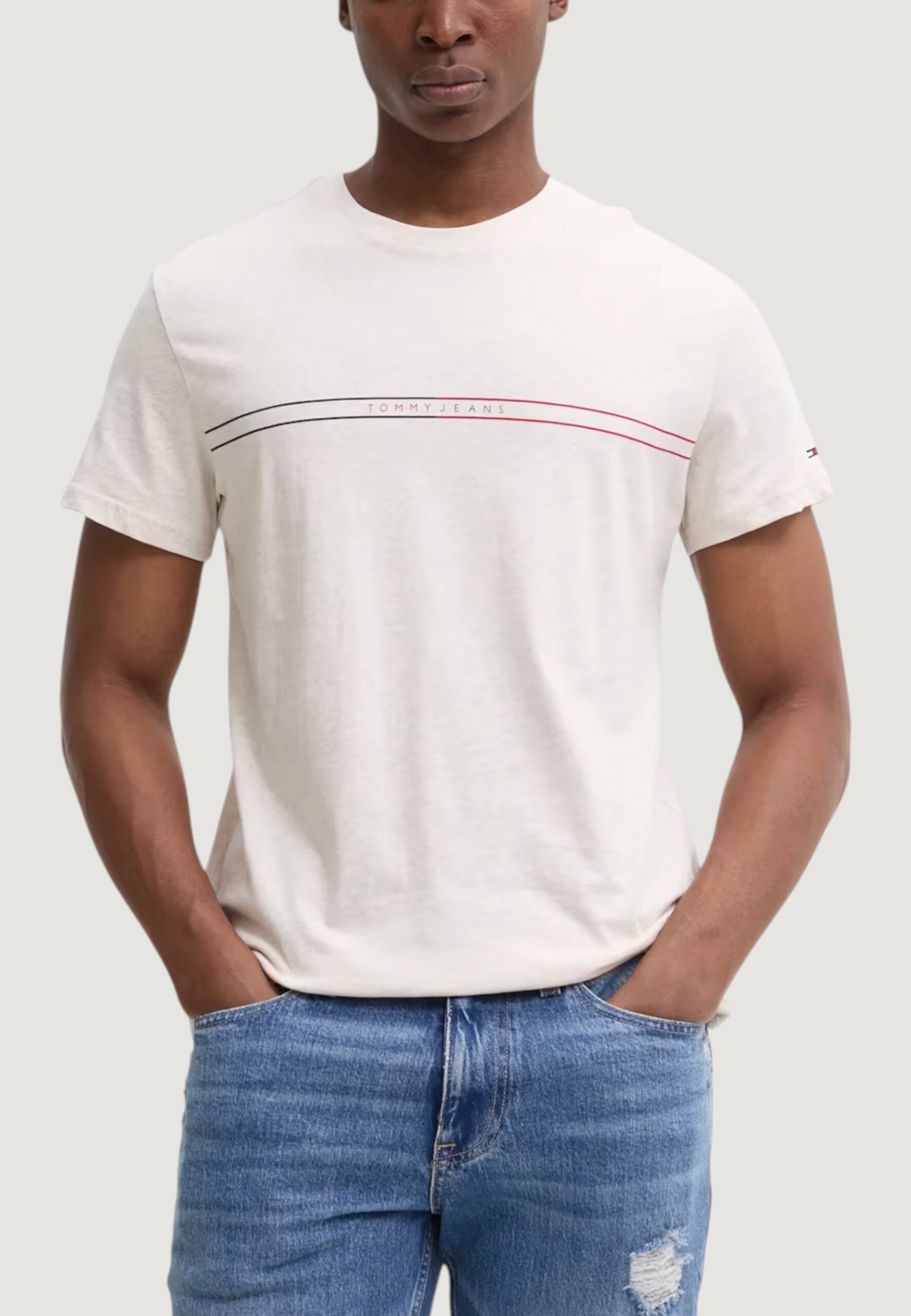 Tommy Hilfiger jeans TJM Entry Graphic T-Shirt - Men's Beige | Logo Tee
