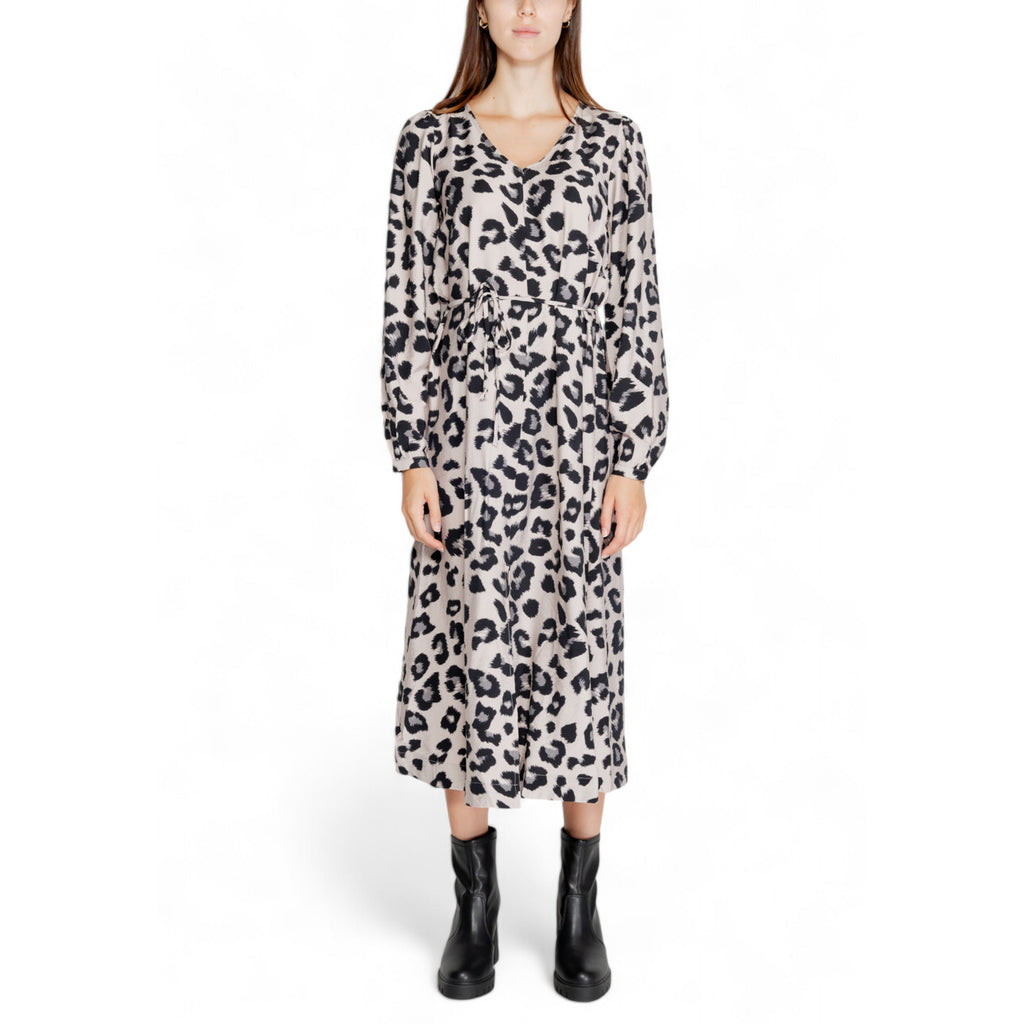 Jacqueline de Yong JDYCAROLINE L/S MIDI SLIT DRESS WVN