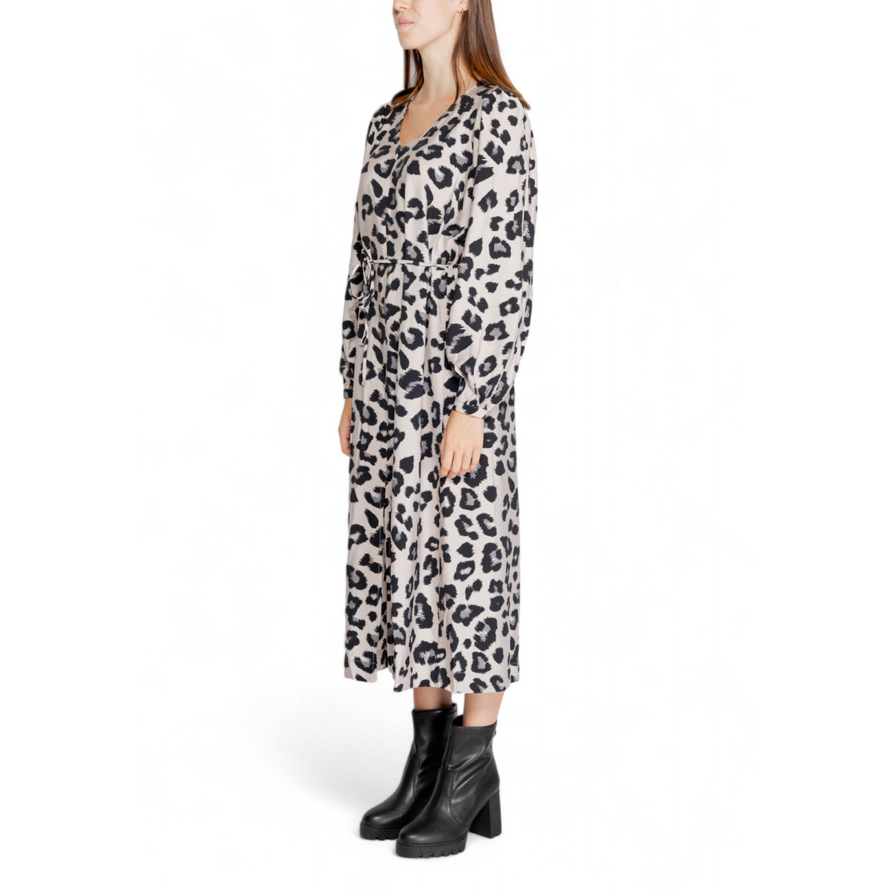 Jacqueline de Yong JDYCAROLINE L/S MIDI SLIT DRESS WVN